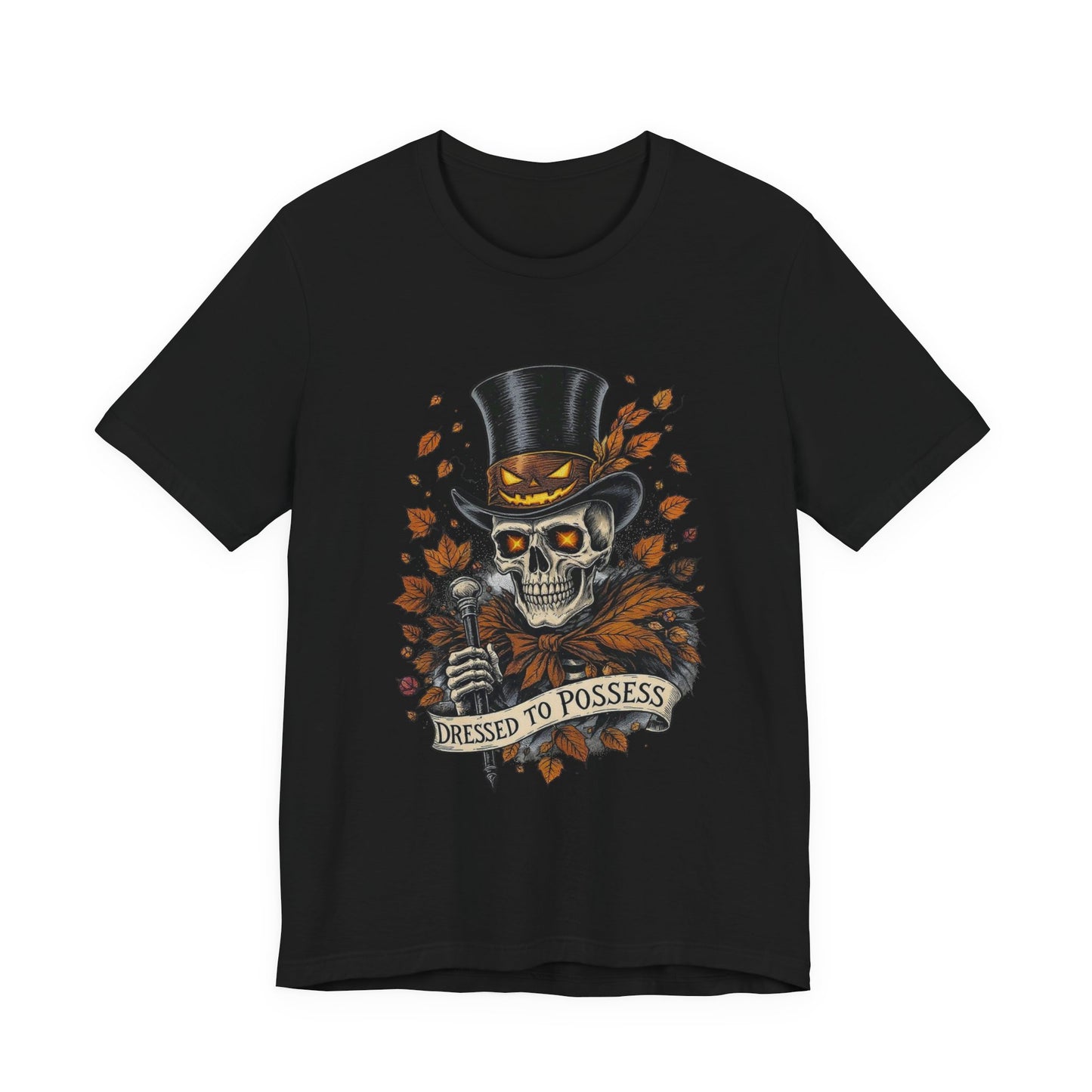 Dressed To Possess Halloween Tee, Unisex T-shirt, Spooky Shirt, Scary Costume Top, Creepy Graphic Tee