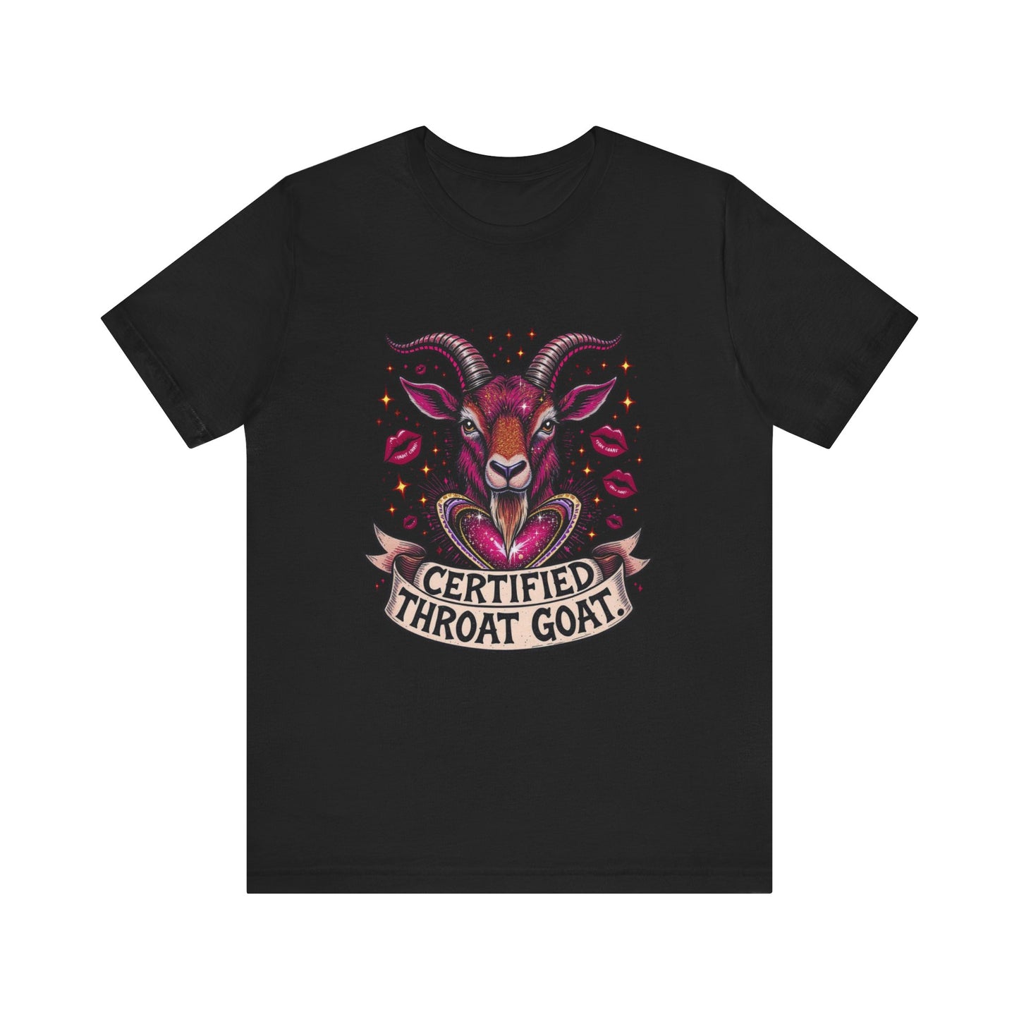 Certified Throat Goat Unisex Tee, Fun Graphic T-Shirt, Casual Wear, Gift for Friends, Statement Top, Unique Apparel