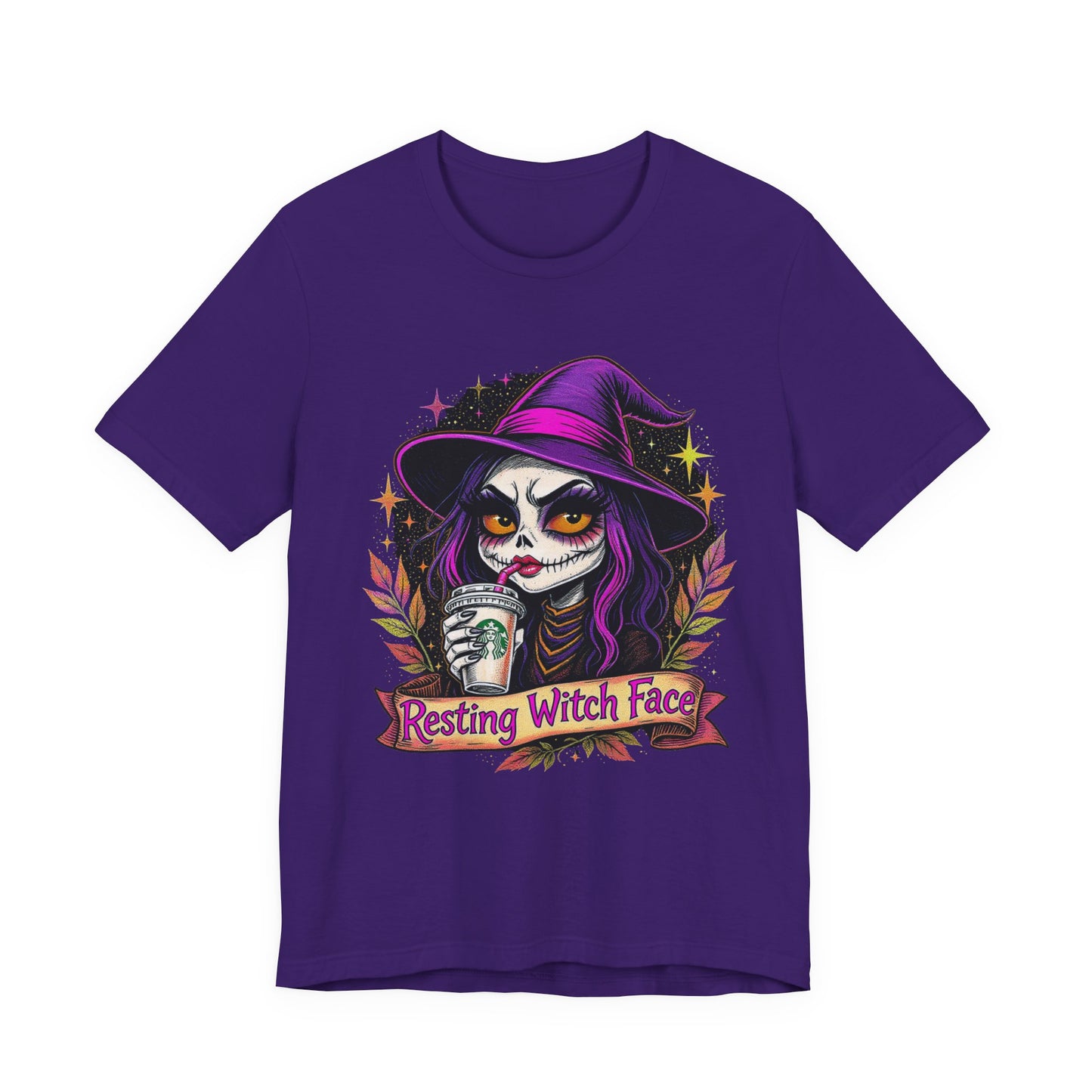 Resting Witch Face Unisex Jersey Tee | Cute Halloween Shirt, Spooky Graphic Tee, Witchy Apparel, Gift for Her, Fall Fashion