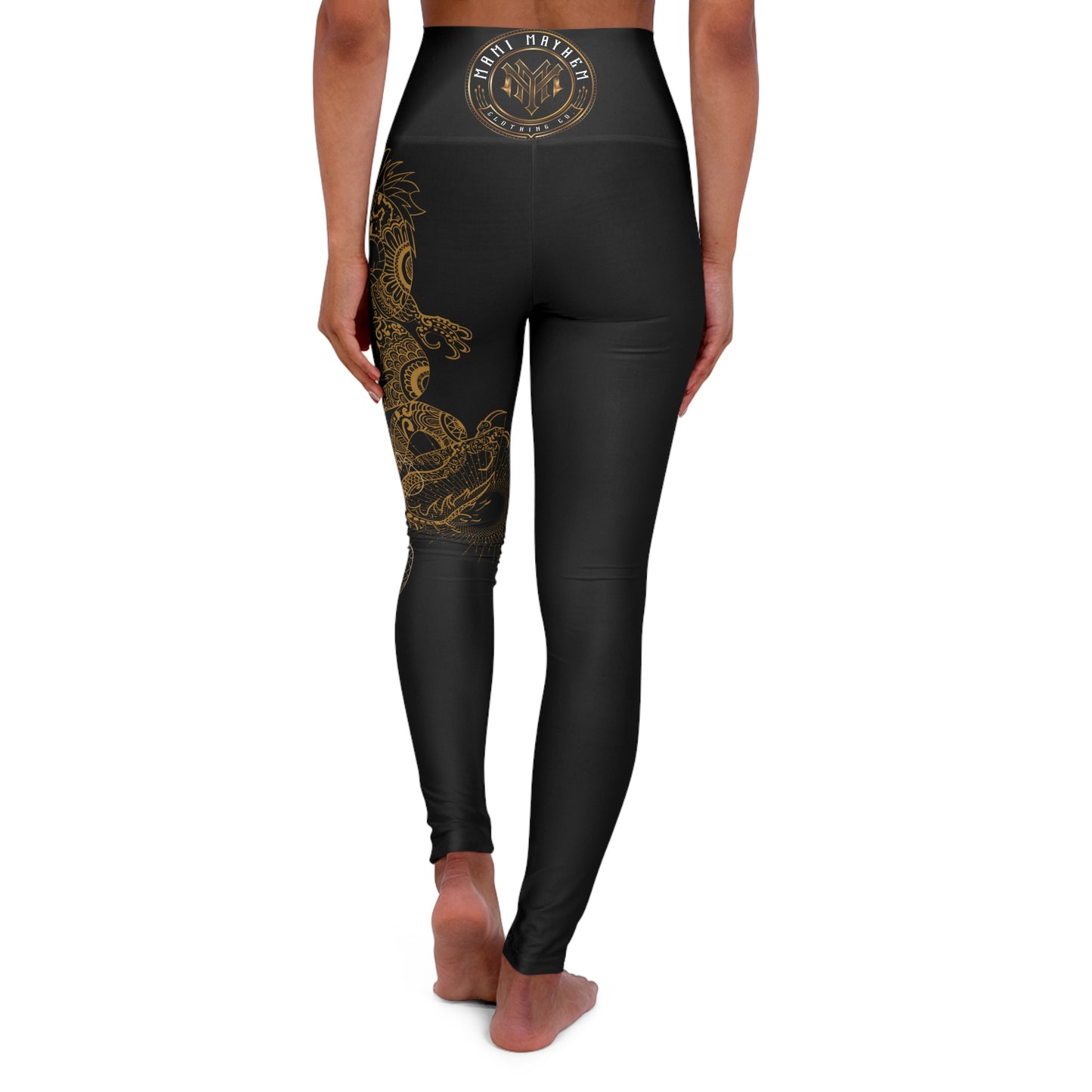 Dragon Mami High Waisted Yoga Leggings (AOP)