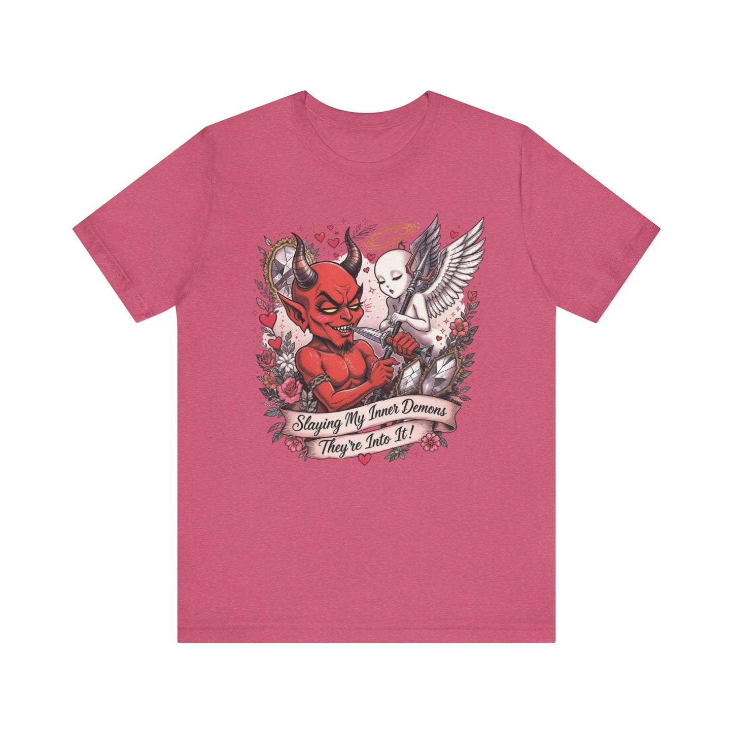 Devilish Delight Graphic Tee, Unisex T-shirt, Casual Wear, Unique Gift, Trendy Fashion Statement, Everyday Use, Occasional Wear
