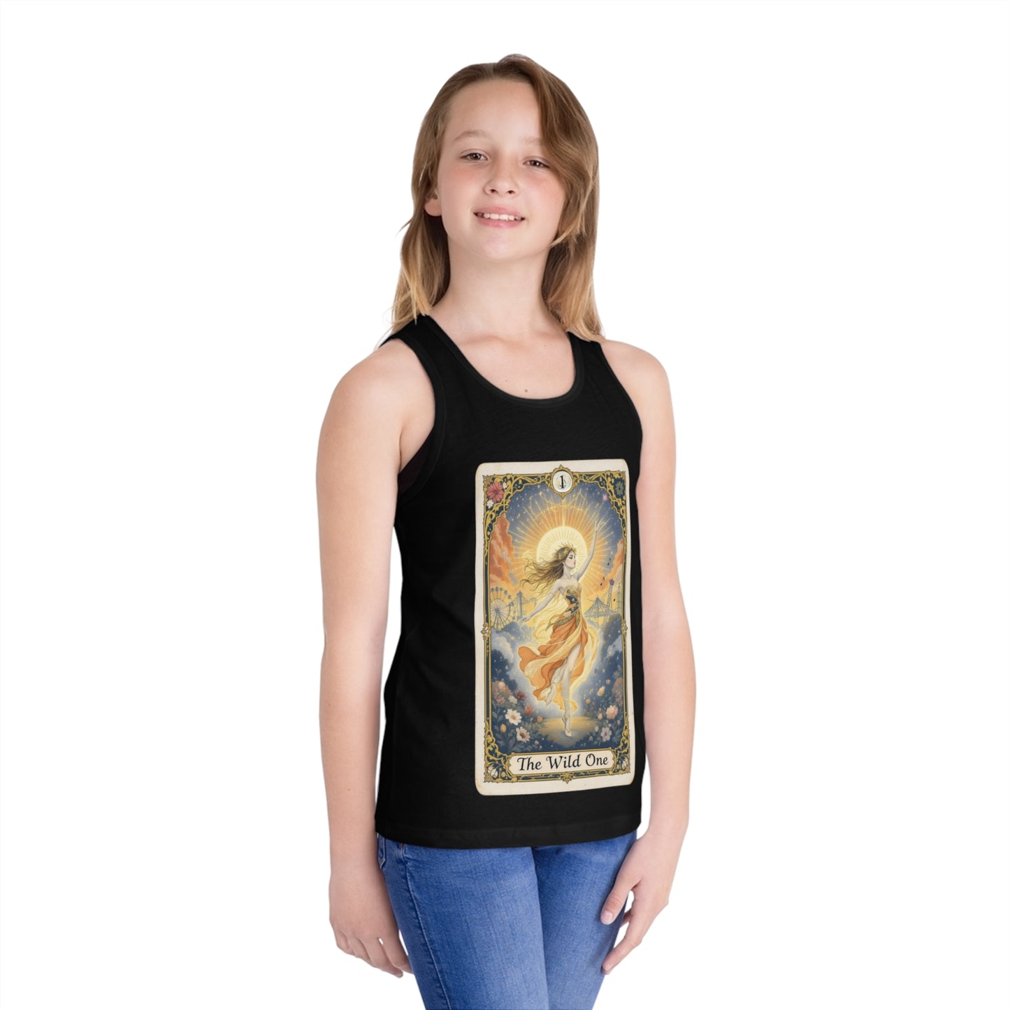 Magical Kid's Jersey Tank Top, Wild One Graphic Tee, Summer Fun Shirt, Playful Youth Apparel, Birthday Gift, Festival Outfit
