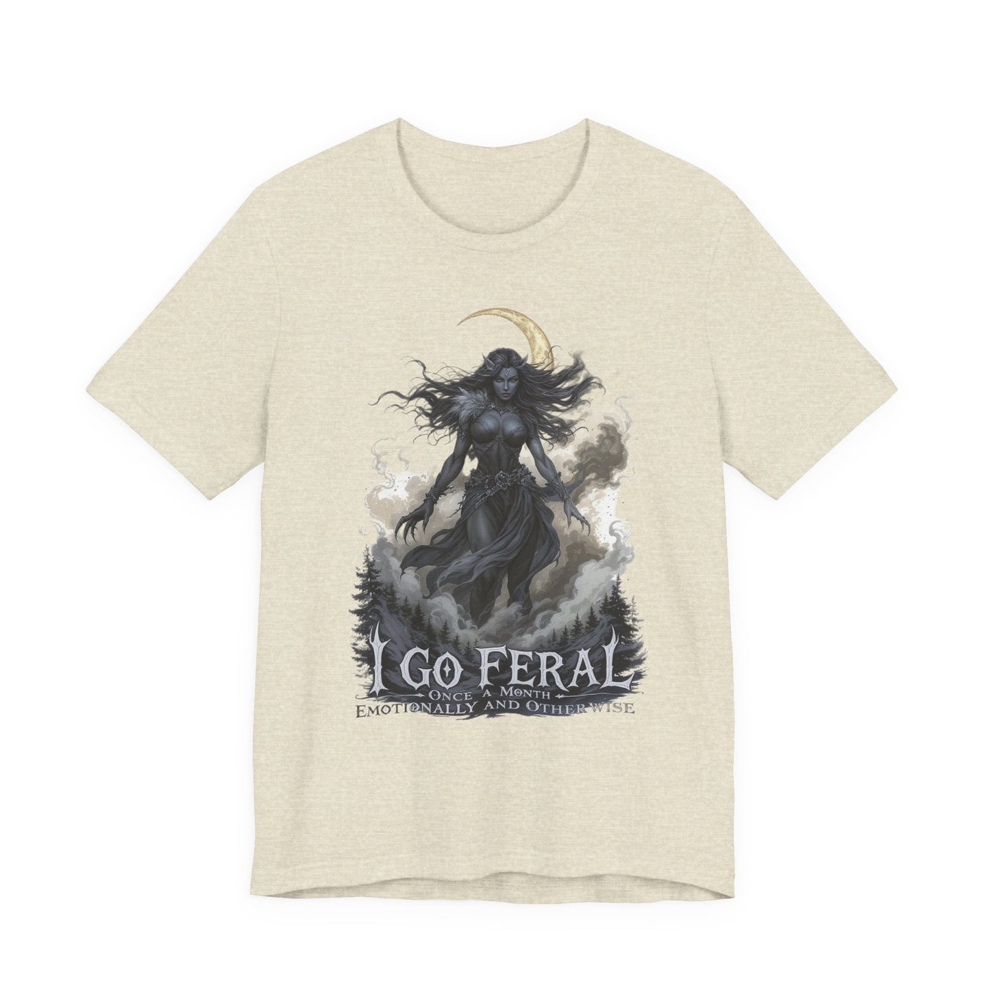 Feral Goddess Graphic Tee, Unisex Shirt for Nature Lovers, Wilderness Adventure Apparel, Unique Gift for Occasions
