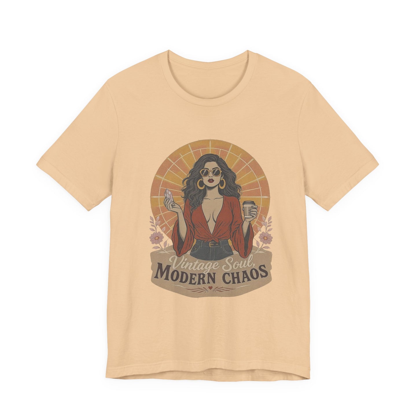 Vintage Soul Tee: Express Your Modern Chaos, Graphic Unisex T-Shirt for Trendsetters, Casual Wear, Gift for Her, Music Lovers