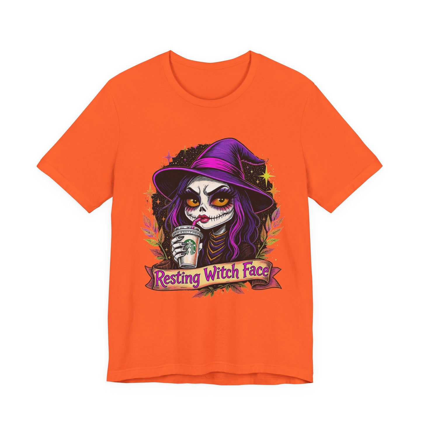 Resting Witch Face Unisex Jersey Tee | Cute Halloween Shirt, Spooky Graphic Tee, Witchy Apparel, Gift for Her, Fall Fashion