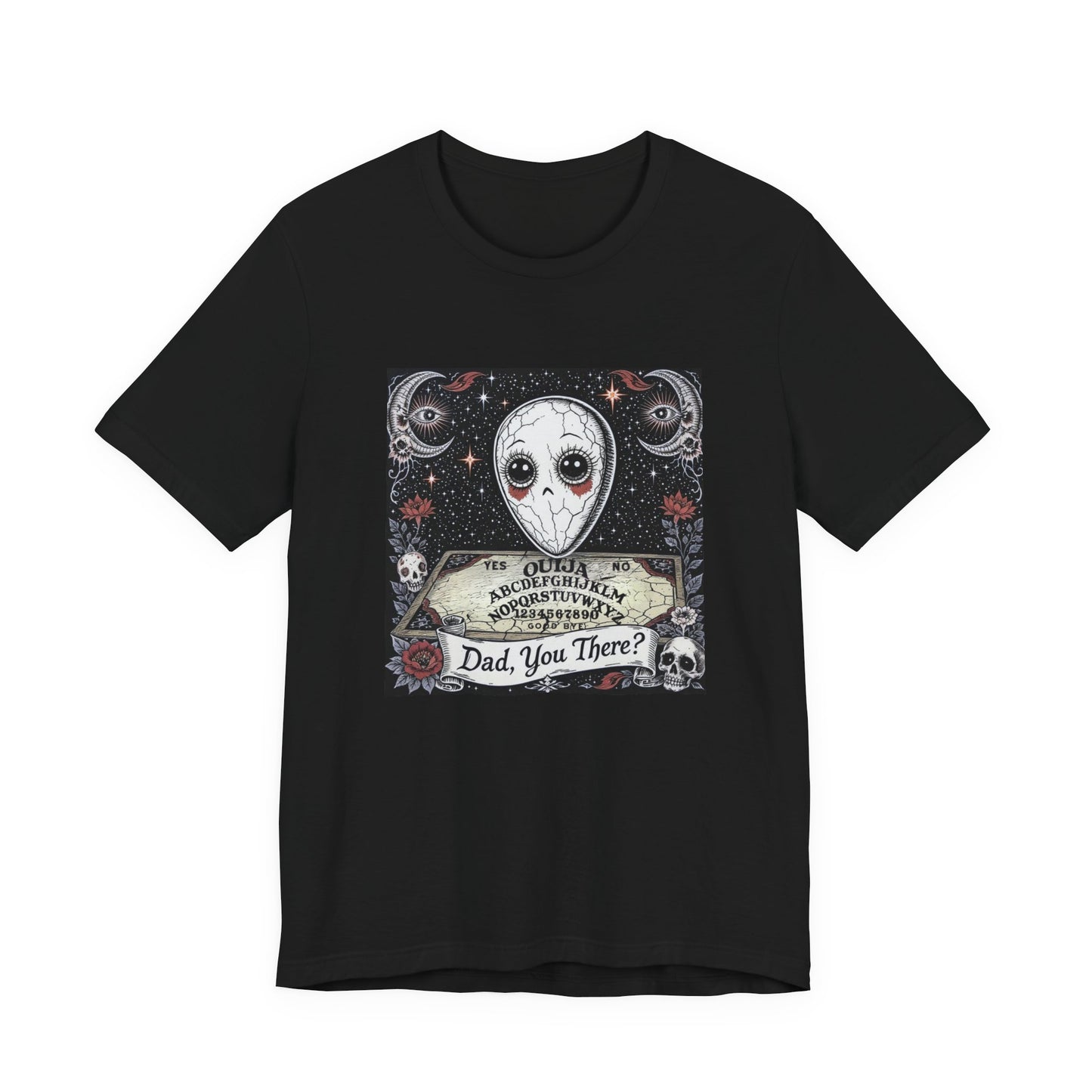 Dead Dad Humor Tee, Quirky Graphic T-Shirt for Emotionally Damaged People, Unisex Casual Wear, Unique Design