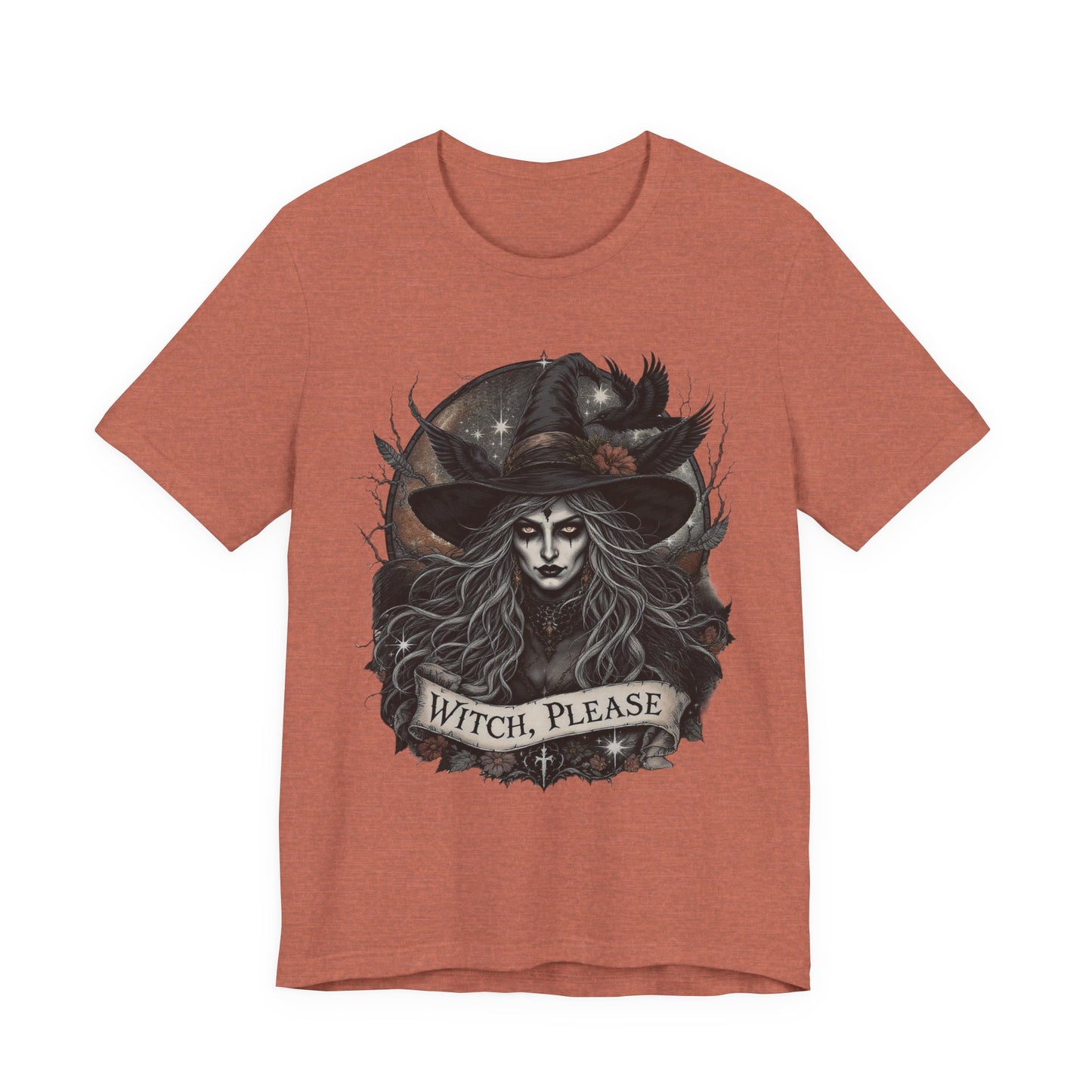 Witch Please Tee - Spooky Unisex Shirt for Halloween, Witchy Gift, Fall Style, Casual Outfit, Festival Wear