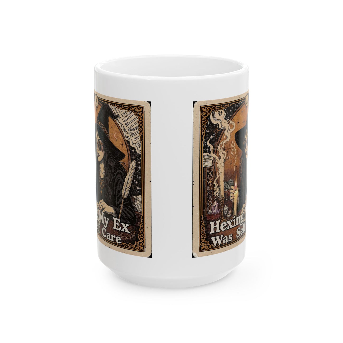 Hexing My Ex Ceramic Mug, Witchy Coffee Cup, Self Care Gift, Halloween Decor, Gift for Her, Unique Witch Mug, Magic Mug
