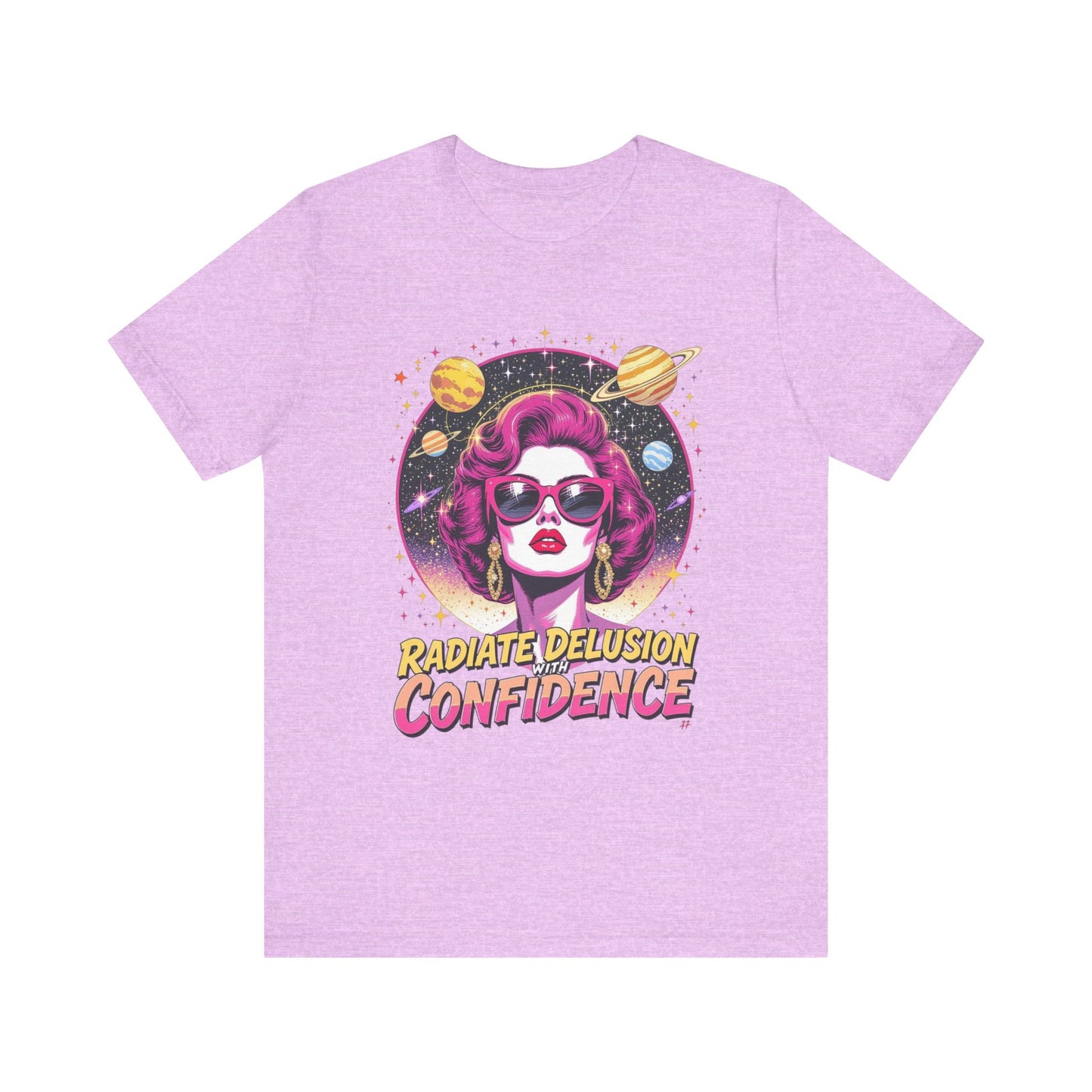 Radiate Confidence Tee - Unisex Jersey Short Sleeve T-Shirt, Vintage Style, Gift for Her, Fashion Statement, Casual Wear, Confidence Quote