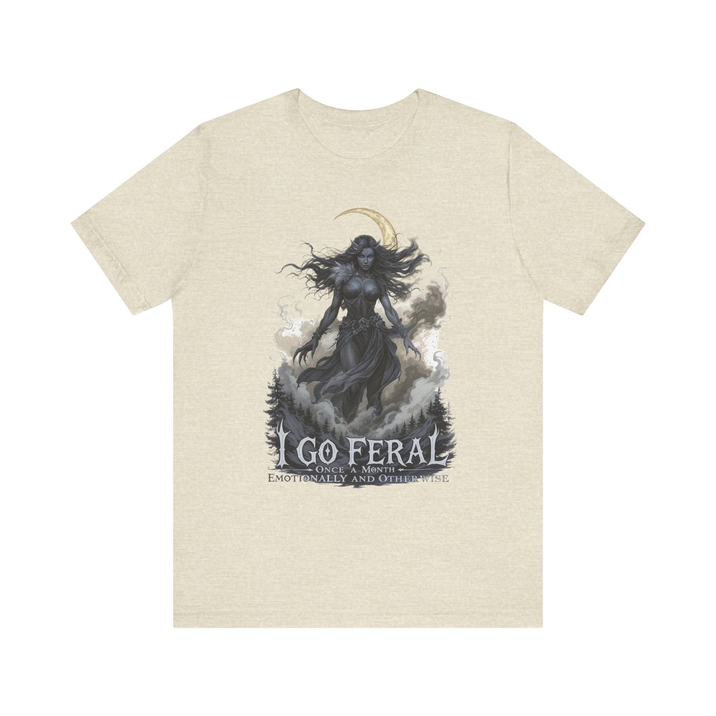 Feral Goddess Graphic Tee, Unisex Shirt for Nature Lovers, Wilderness Adventure Apparel, Unique Gift for Occasions