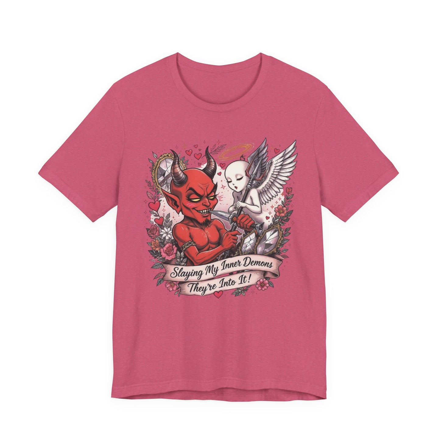 Devilish Delight Graphic Tee, Unisex T-shirt, Casual Wear, Unique Gift, Trendy Fashion Statement, Everyday Use, Occasional Wear