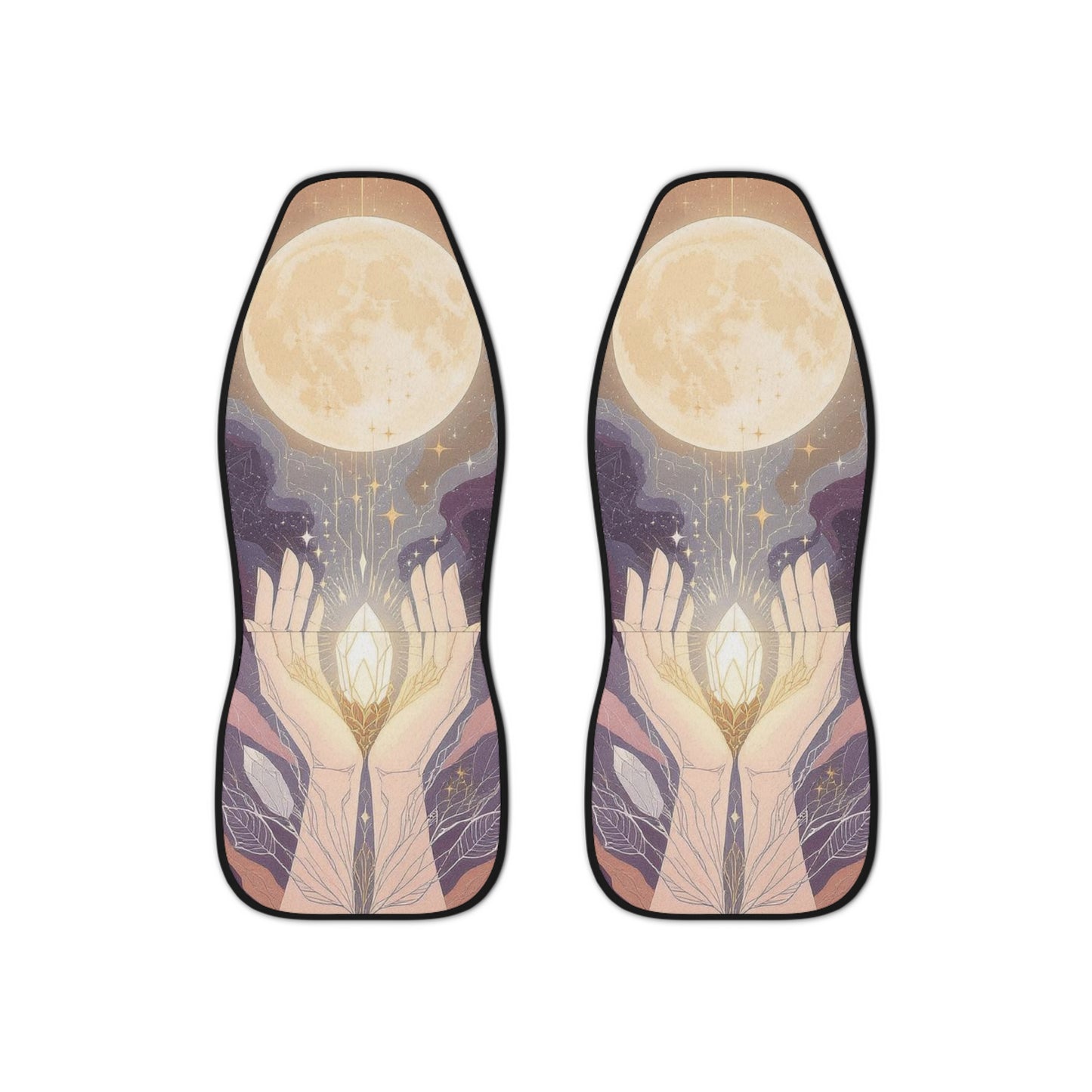 Celestial Hands Car Seat Covers, Dreamy Automotive Decor, Boho Car Accessories, Unique Gift for Travelers, Protective Universal Fit