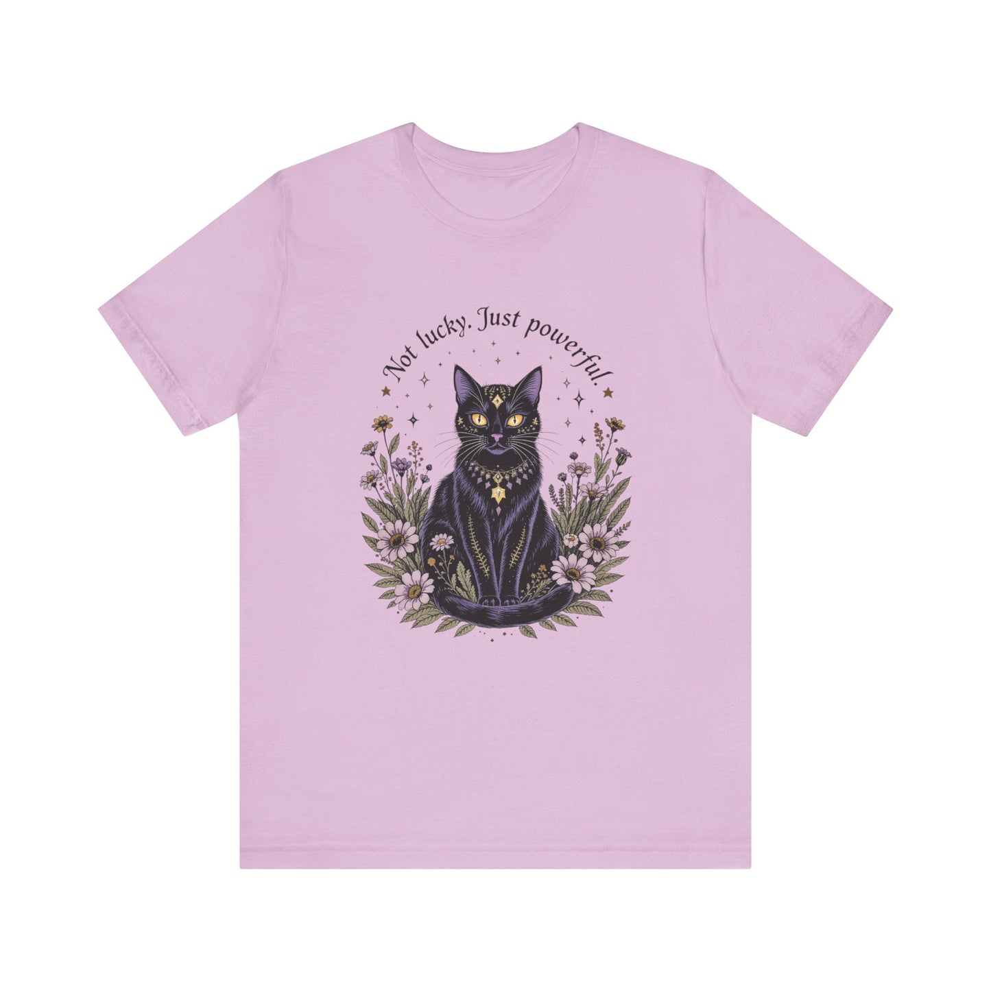 Mystical Cat Power T-Shirt | Witchy Graphic Tee | Unisex Shirt | Gift for Cat Lovers | Halloween Apparel | Everyday Wear