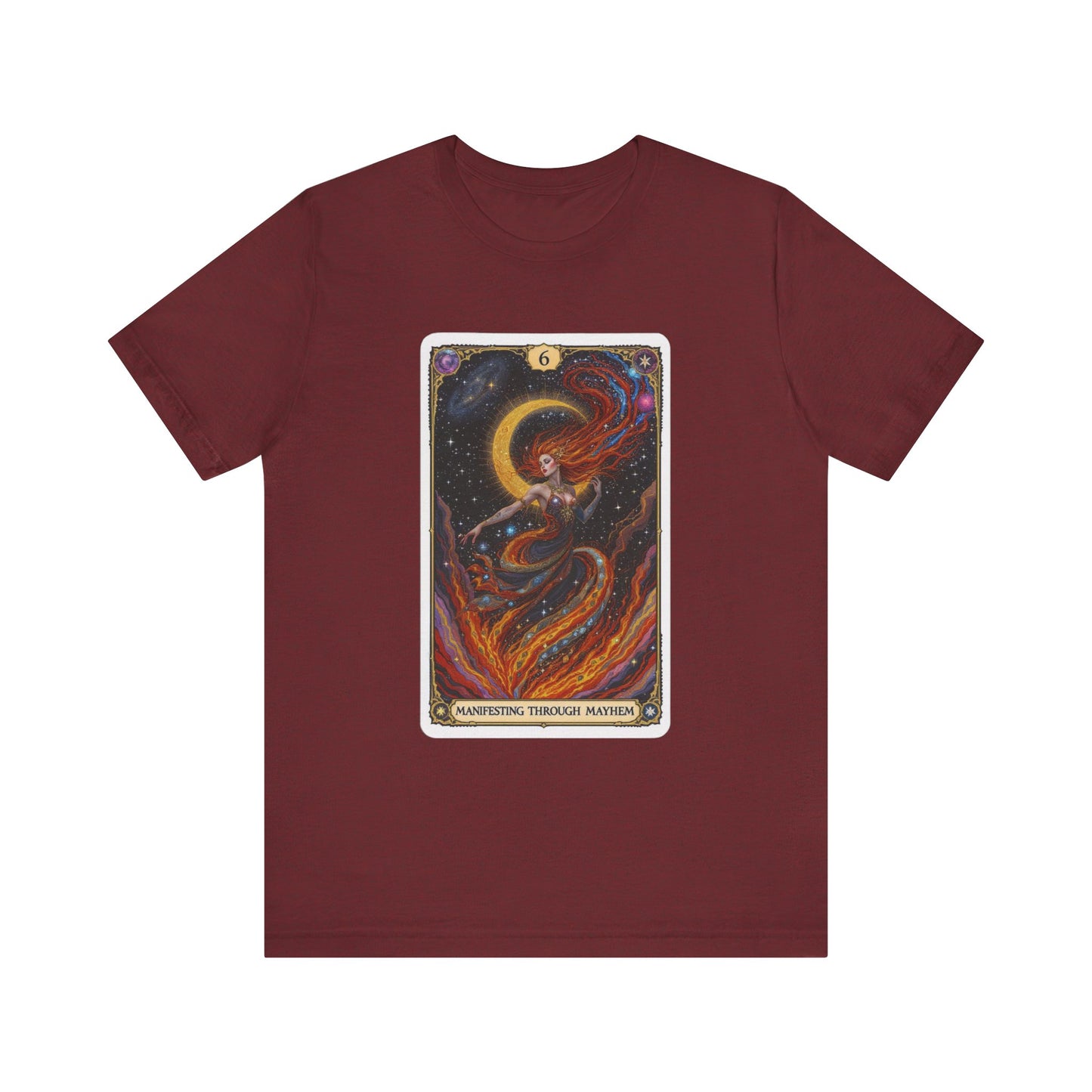 Mystical Tarot Graphic Tee, Unisex T-Shirt, Astrology Apparel, Spiritual Gift, Boho Style Shirt, Celestial Clothing