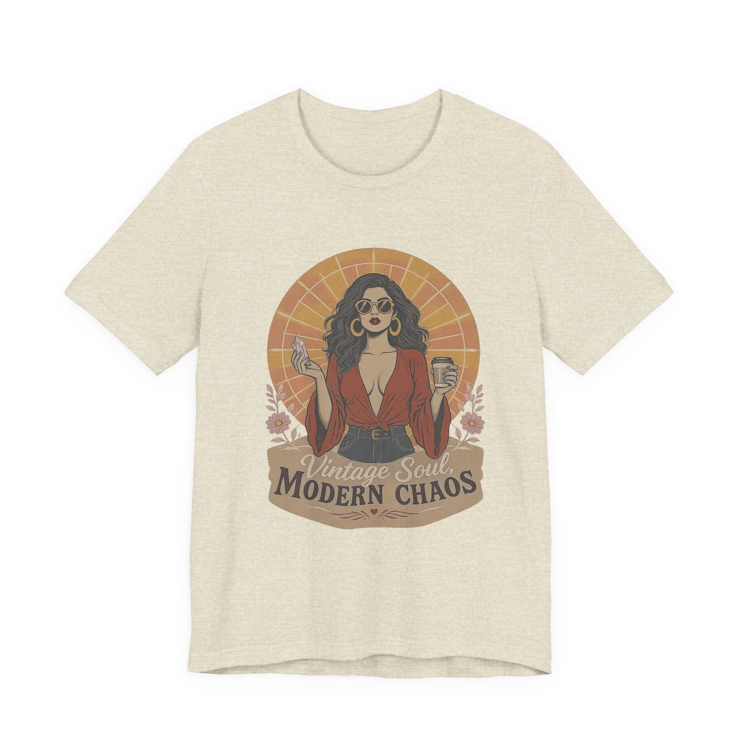 Vintage Soul Tee: Express Your Modern Chaos, Graphic Unisex T-Shirt for Trendsetters, Casual Wear, Gift for Her, Music Lovers