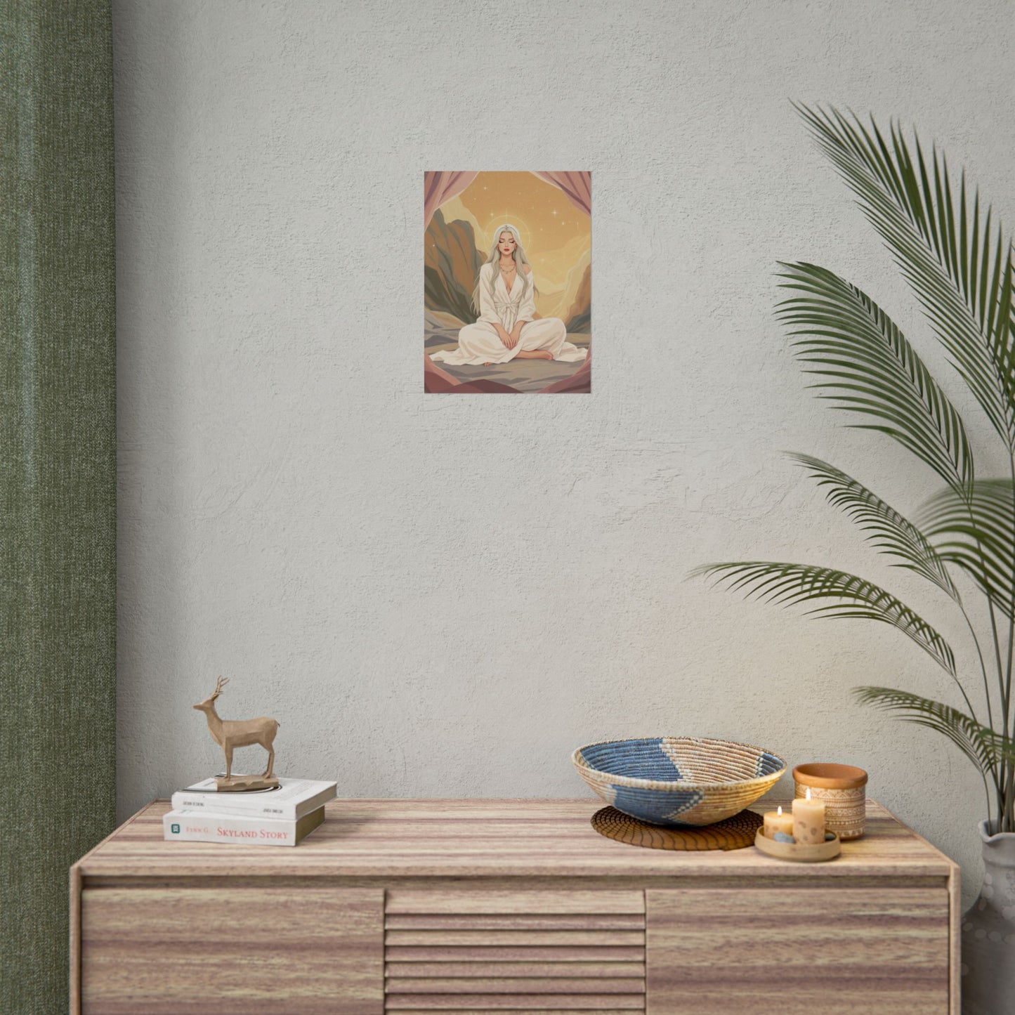Spiritual Art Print, Meditation Poster, Wall Decor, Boho Home Decor, Zen Art, Gift for Her