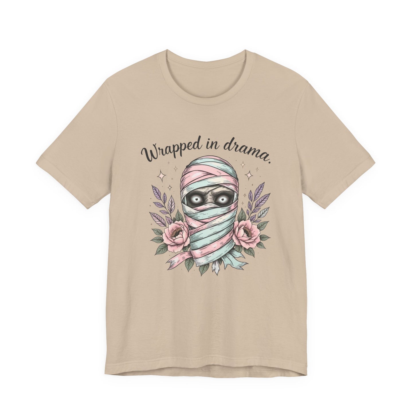 Mummy Tee for Drama Lovers, Graphic T-Shirt for Halloween, Cute Gift for Friends, Cozy Casual Wear, Fun Statement Top