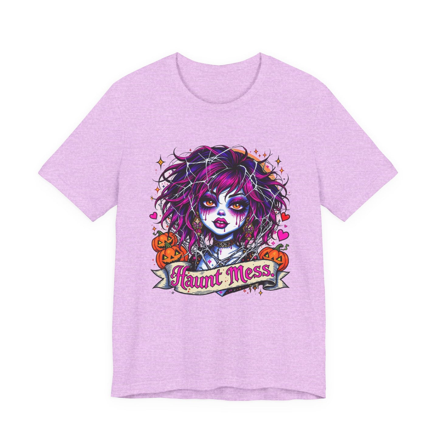 Haunt Mess Tee - Spooky Graphic T-Shirt for Halloween, Unisex Shirt, Cute Horror Apparel, Perfect Gifts for Spooky Season, Fun Casual Wear