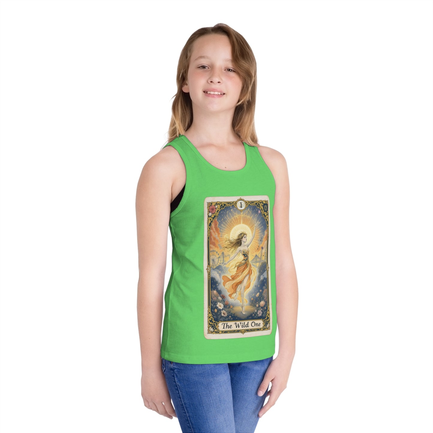 Magical Kid's Jersey Tank Top, Wild One Graphic Tee, Summer Fun Shirt, Playful Youth Apparel, Birthday Gift, Festival Outfit