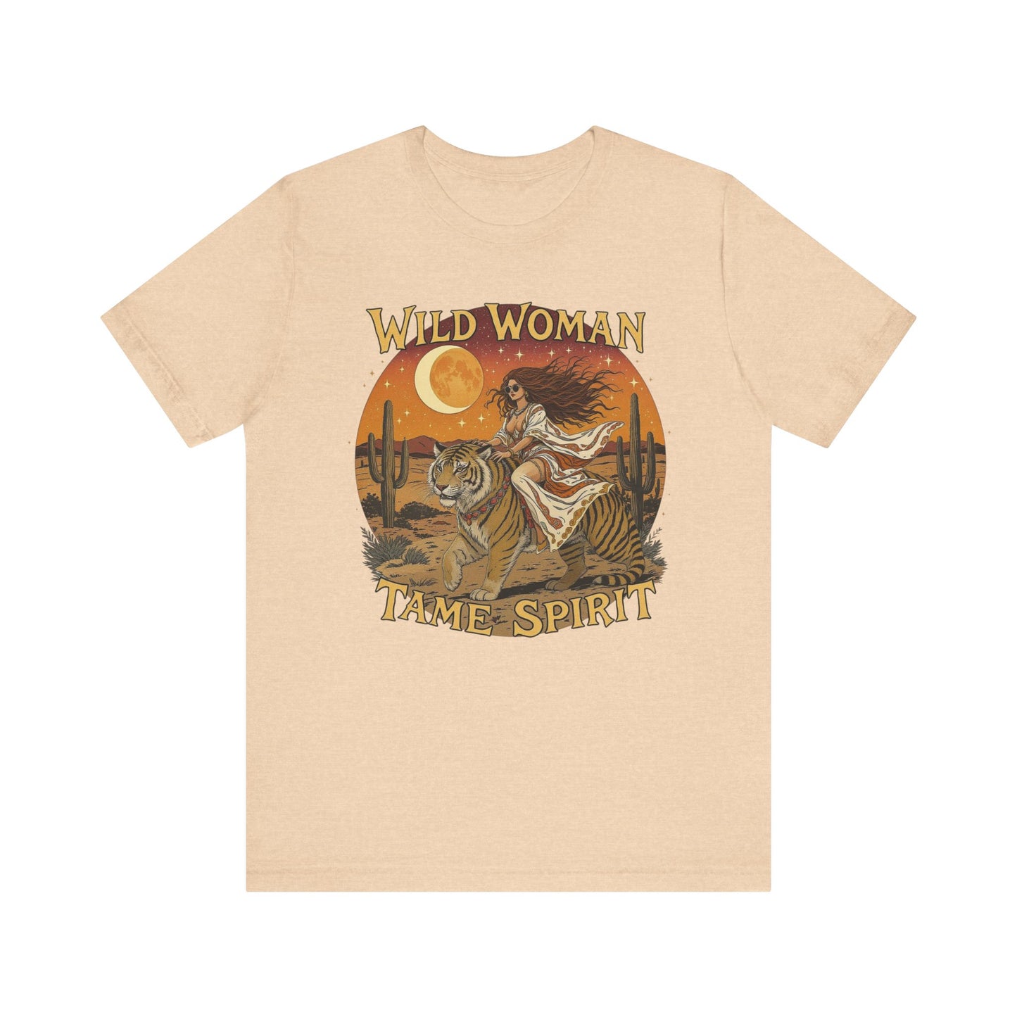 Wild Woman Tee | Bohemian Graphic Shirt for Adventurers, Casual Wear, Gift for Her, Festival Style, Nature Lover's Top