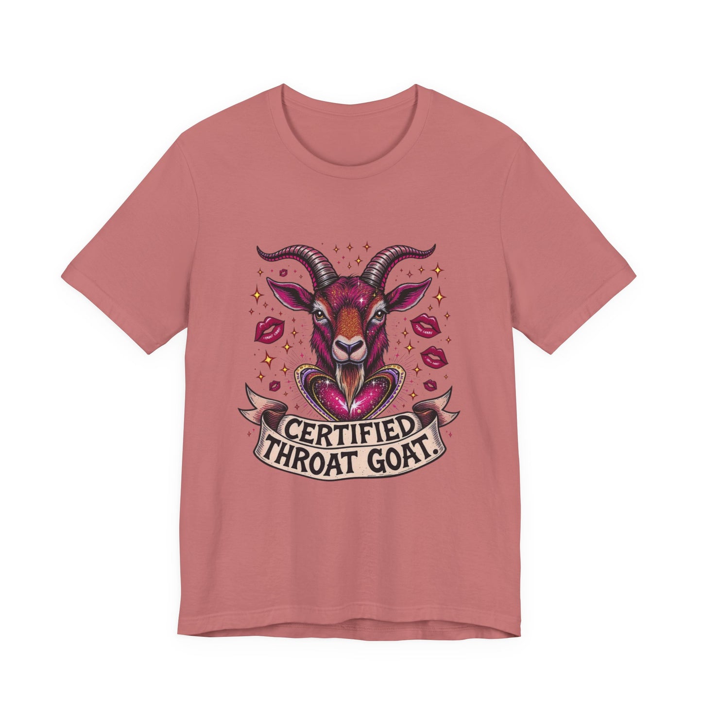 Certified Throat Goat Unisex Tee, Fun Graphic T-Shirt, Casual Wear, Gift for Friends, Statement Top, Unique Apparel