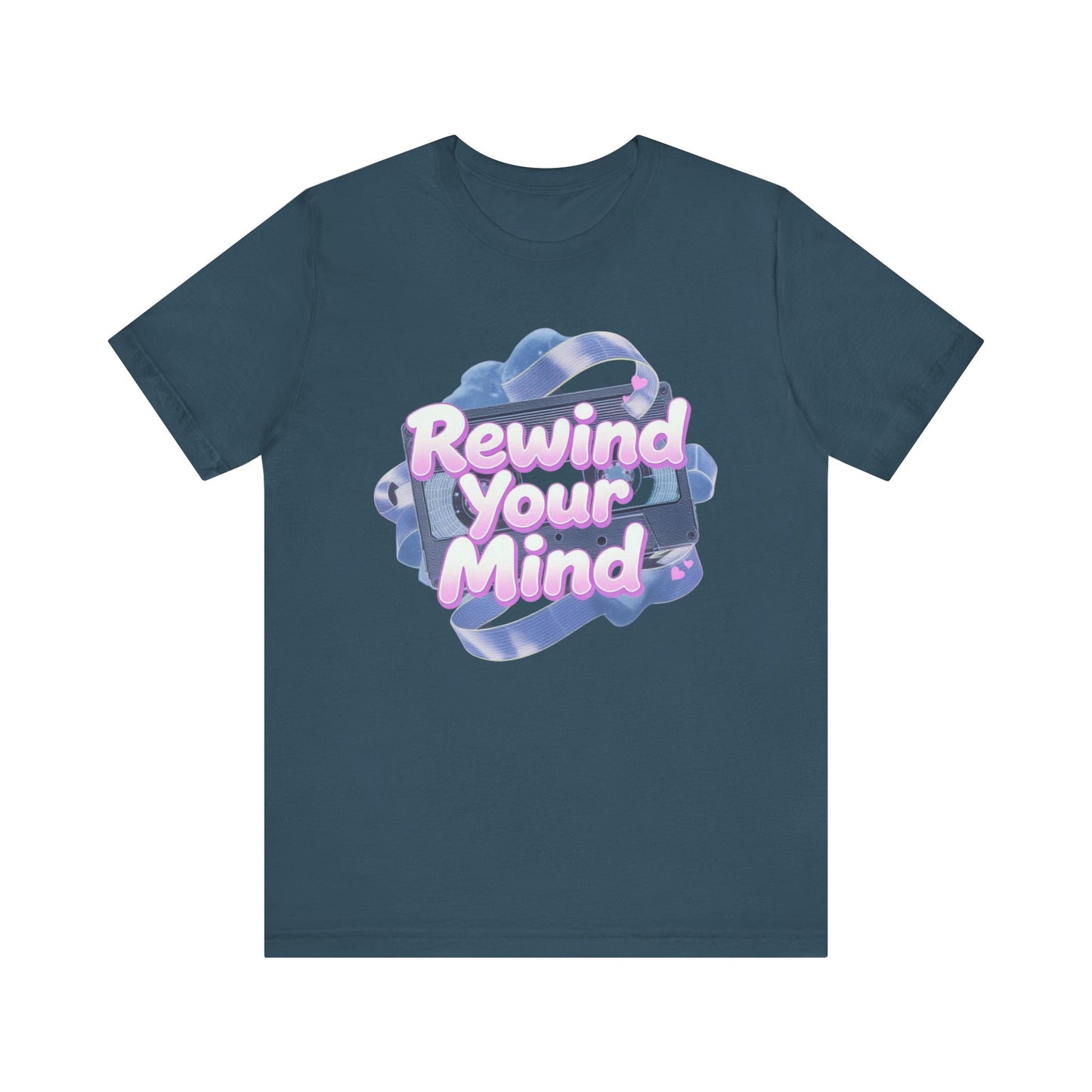 Mindful Vibes Unisex T-Shirt, Rewind Your Mind Tee, Relaxed Graphic Tee, Gift for Mental Health Awareness, Casual Wear for All Occasions