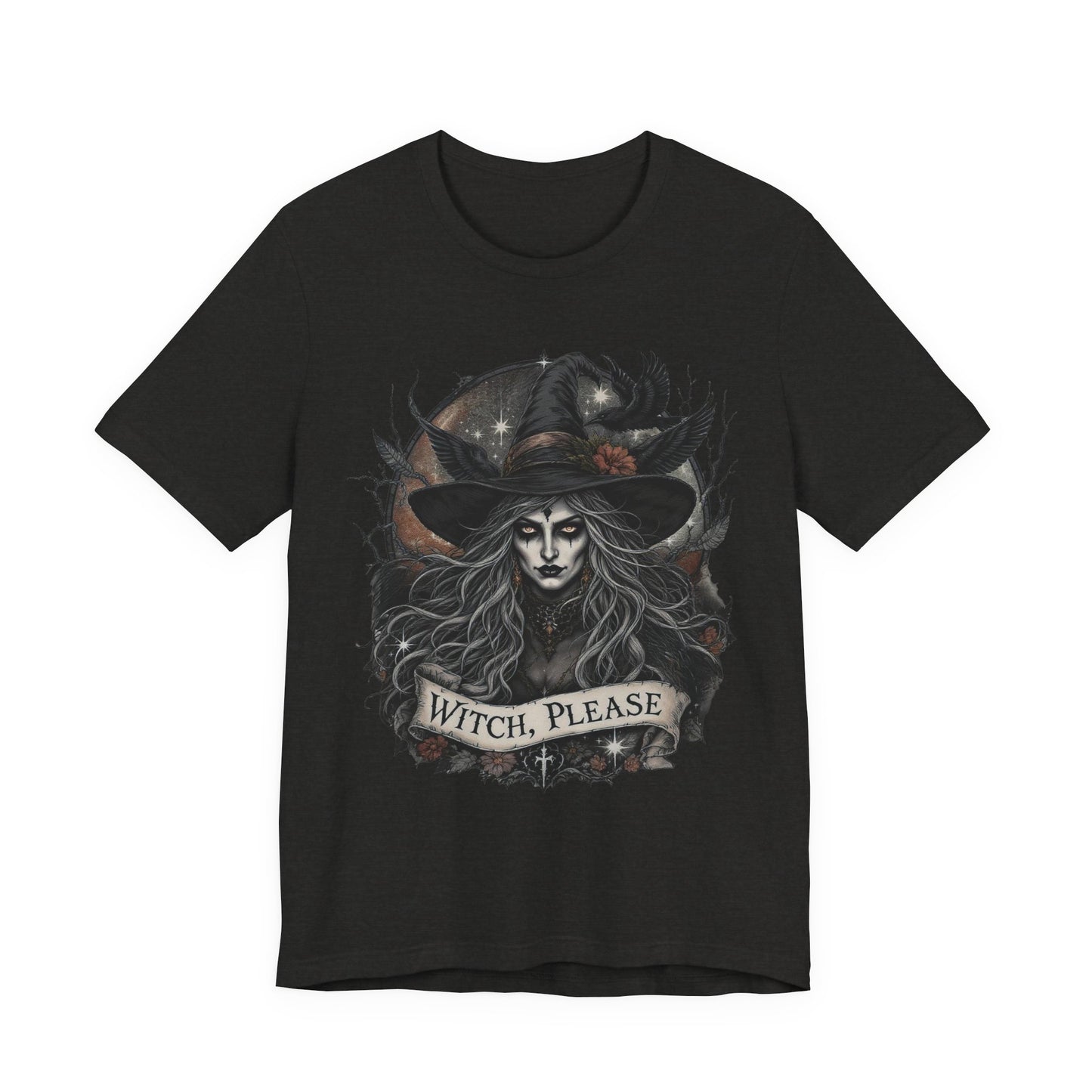 Witch Please Tee - Spooky Unisex Shirt for Halloween, Witchy Gift, Fall Style, Casual Outfit, Festival Wear