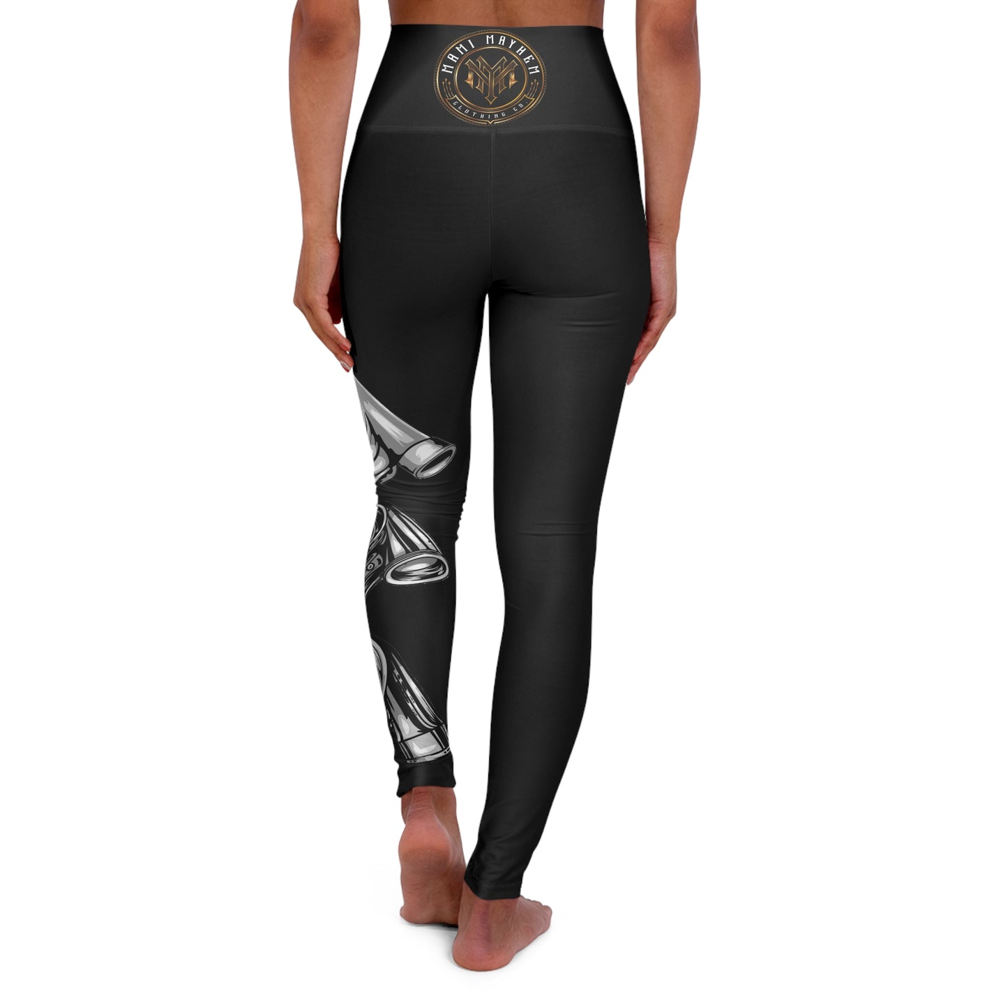 Mami Mayhem Turbo - High Waisted Yoga Leggings (AOP)