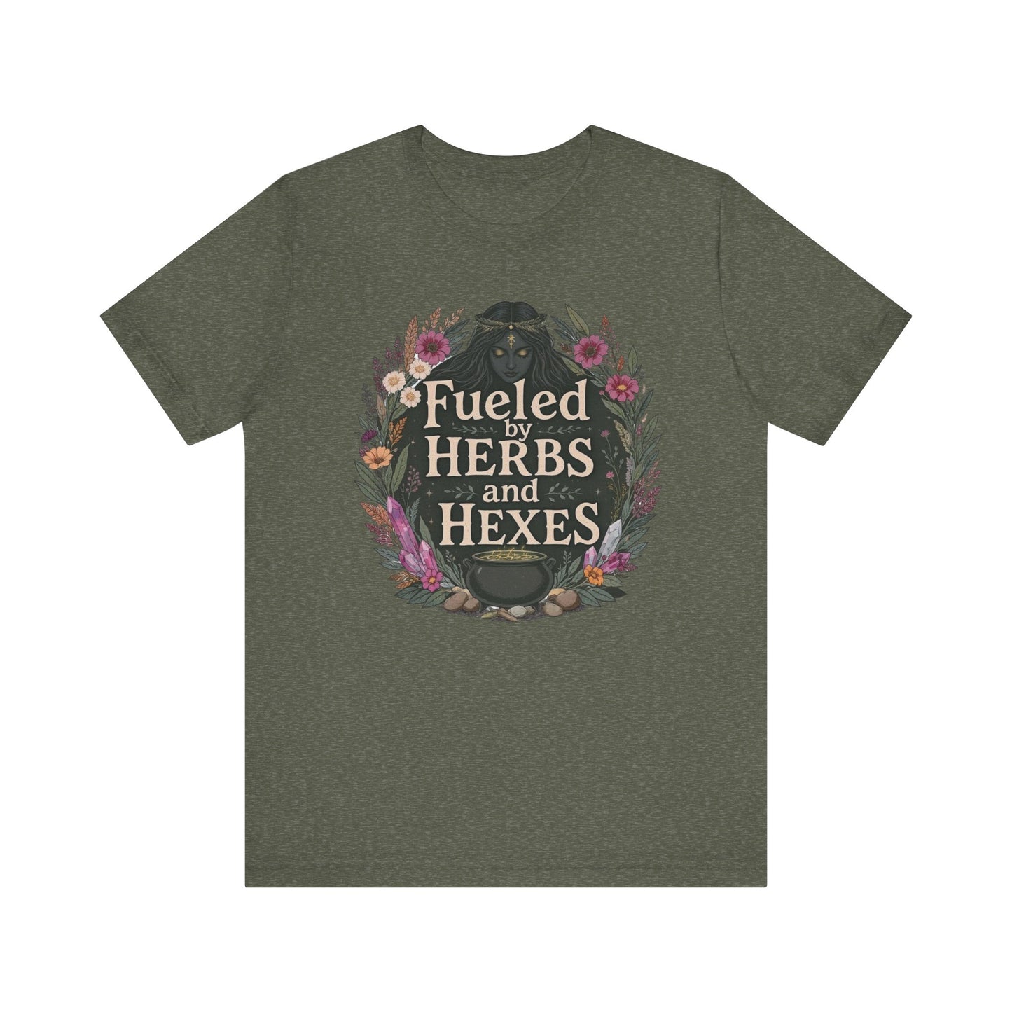 Unisex Herbal Magic Tee, Witchy T-Shirt, Astrology Gifts, Spiritual Apparel, Perfect for Samhain or Everyday Wear