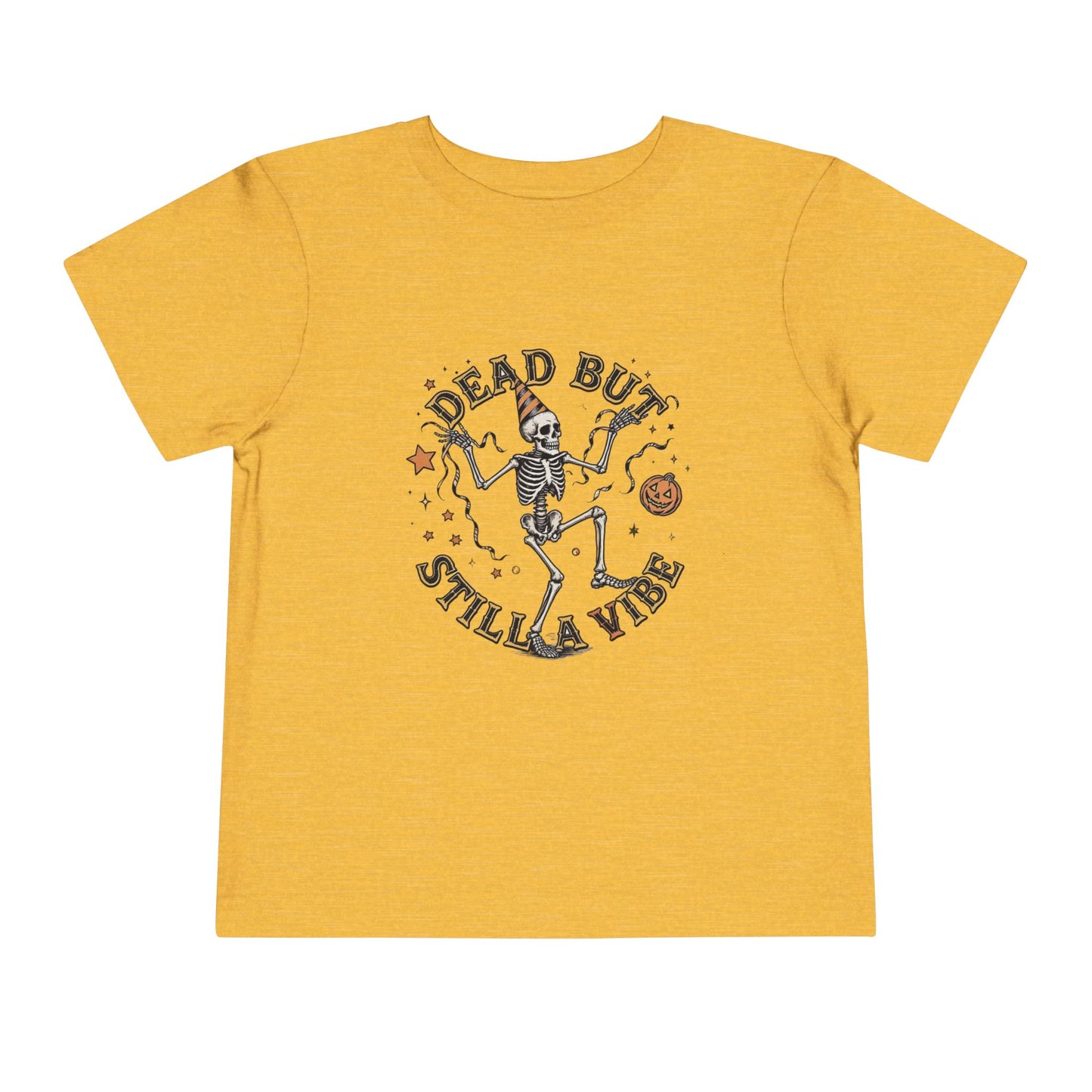 Dead But Still a Vibe Toddler Tee, Cute Halloween Shirt, Kids Graphic Tee, Toddler Halloween Apparel, Spooky Kids Clothing