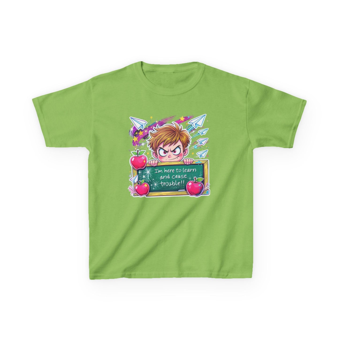 Kids Cotton Tee with Fun Design - Perfect for School Spirit, Birthdays, Playdates, Gifts, Everyday Wear
