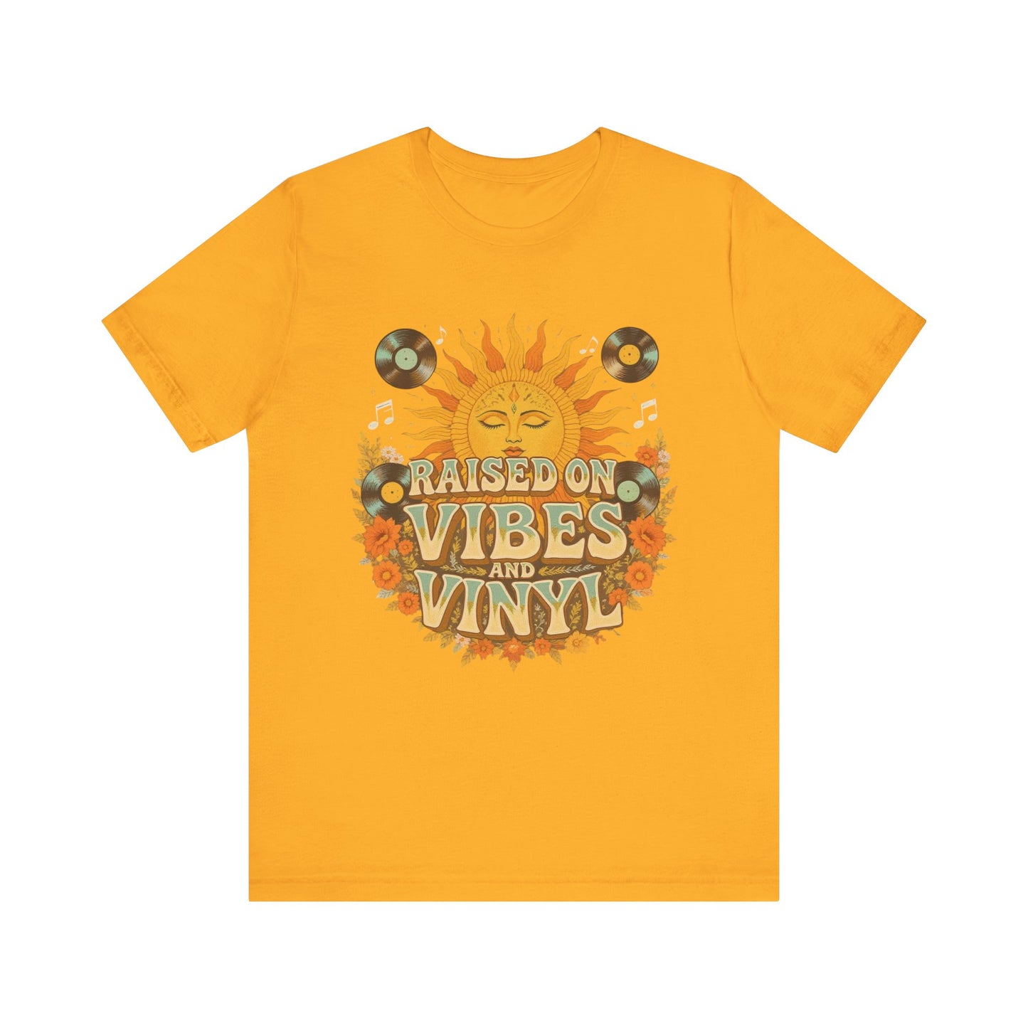 Retro Sun Vibes Tee - Unisex Jersey Short Sleeve Shirt, Music Lover Gift, Vintage Summer Fashion, Festival Apparel, Boho T-Shirt