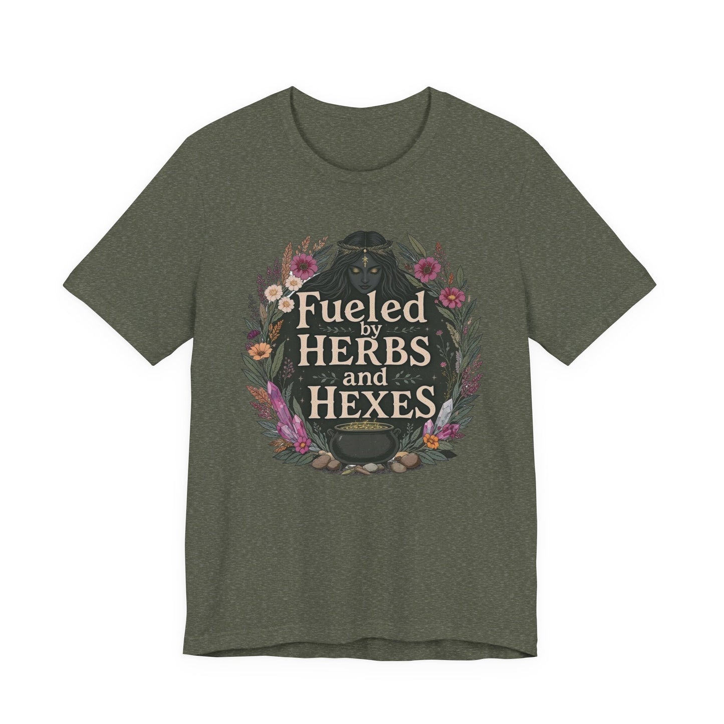 Unisex Herbal Magic Tee, Witchy T-Shirt, Astrology Gifts, Spiritual Apparel, Perfect for Samhain or Everyday Wear