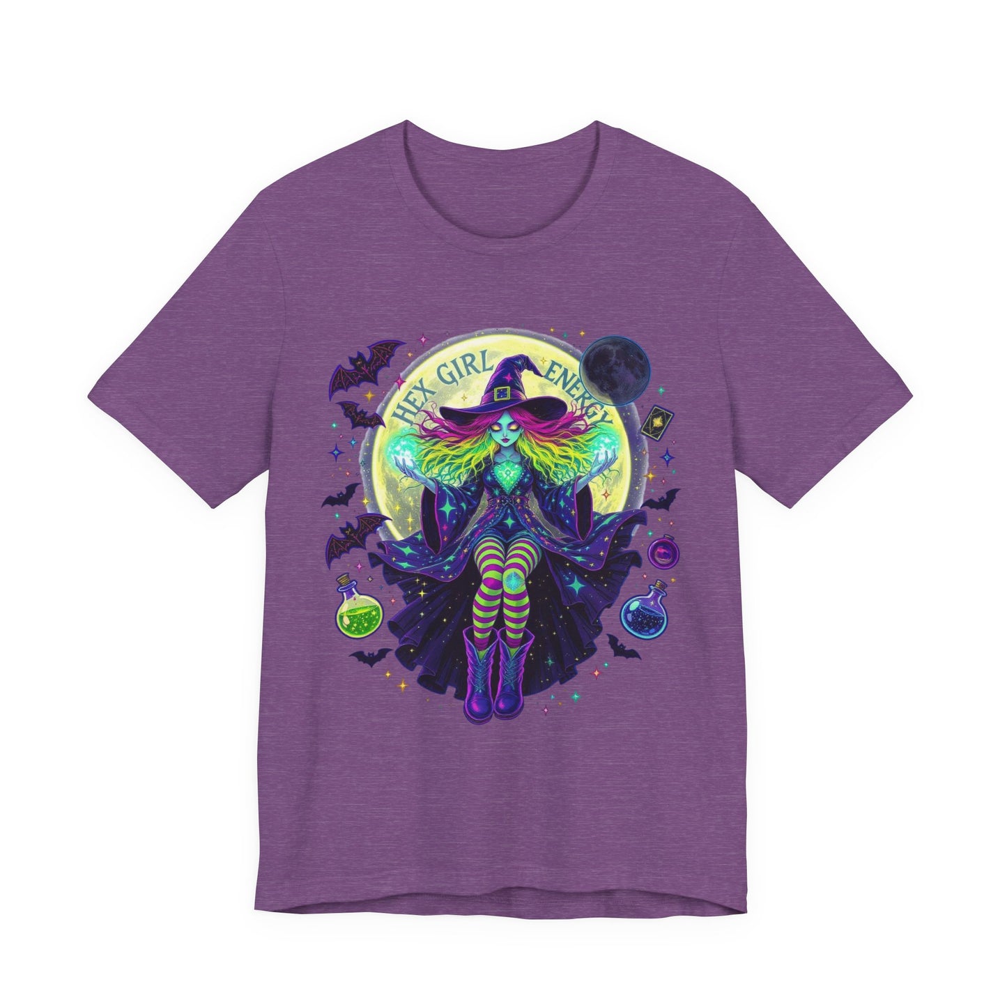 Witchy Vibes Unisex Tee, Halloween Shirt, Spooky Fashion, Gift for Witches, Mysterious Graphic Tee