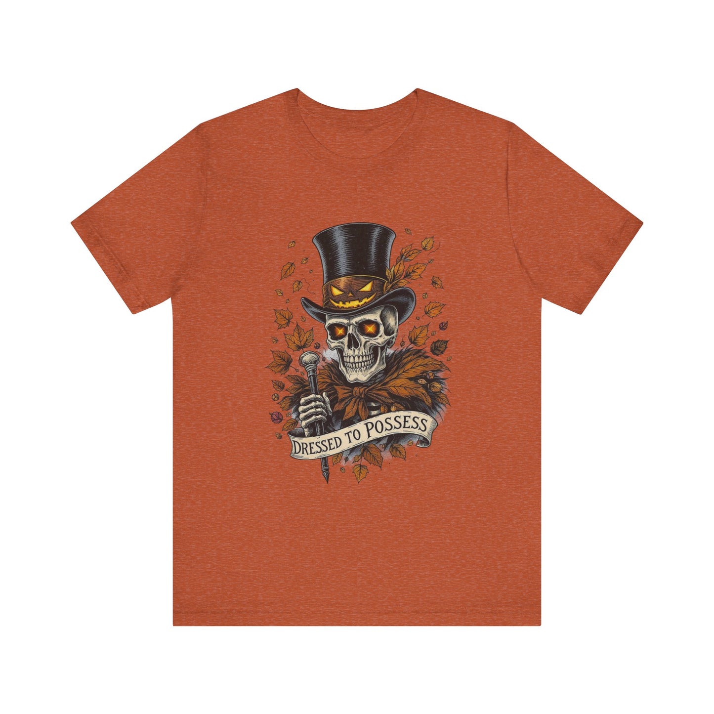 Dressed To Possess Halloween Tee, Unisex T-shirt, Spooky Shirt, Scary Costume Top, Creepy Graphic Tee