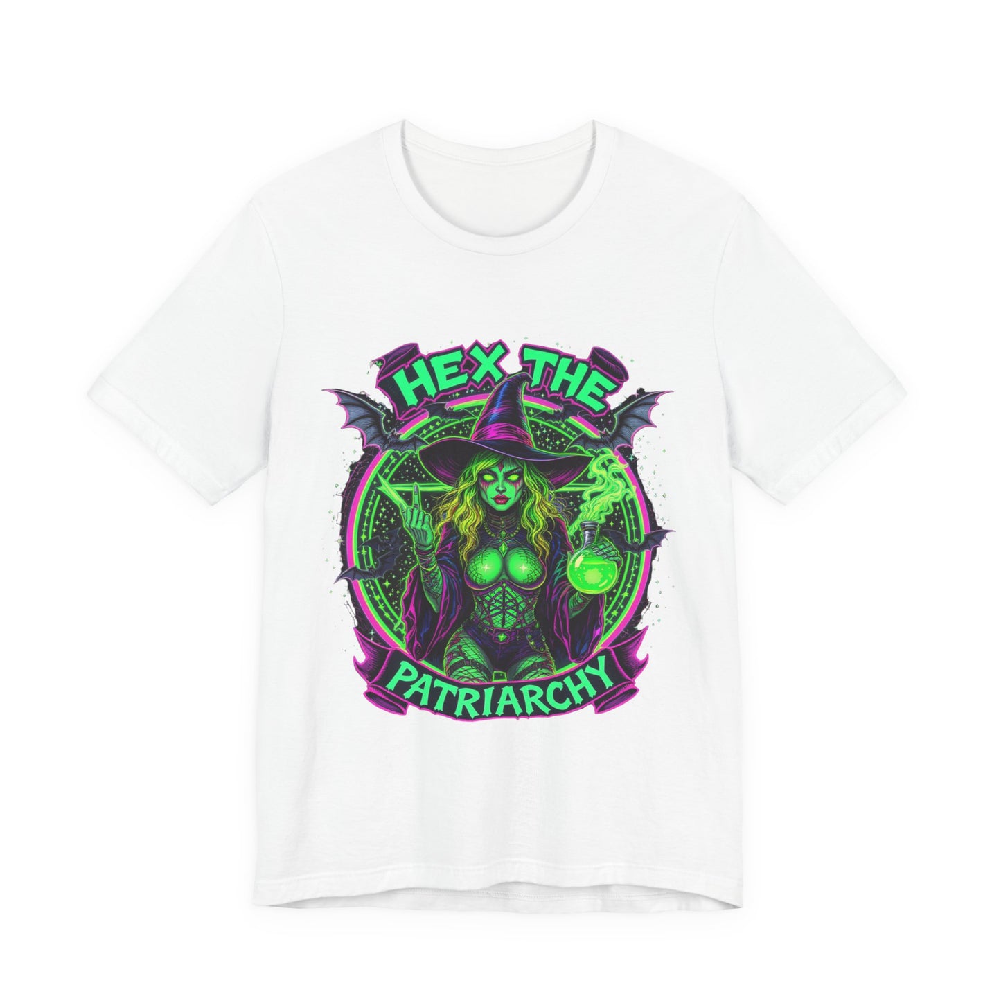 Hex the Patriarchy T-Shirt, Witchcraft Graphic Tee, Feminist Shirt, Spooky Apparel, Gift for Witches