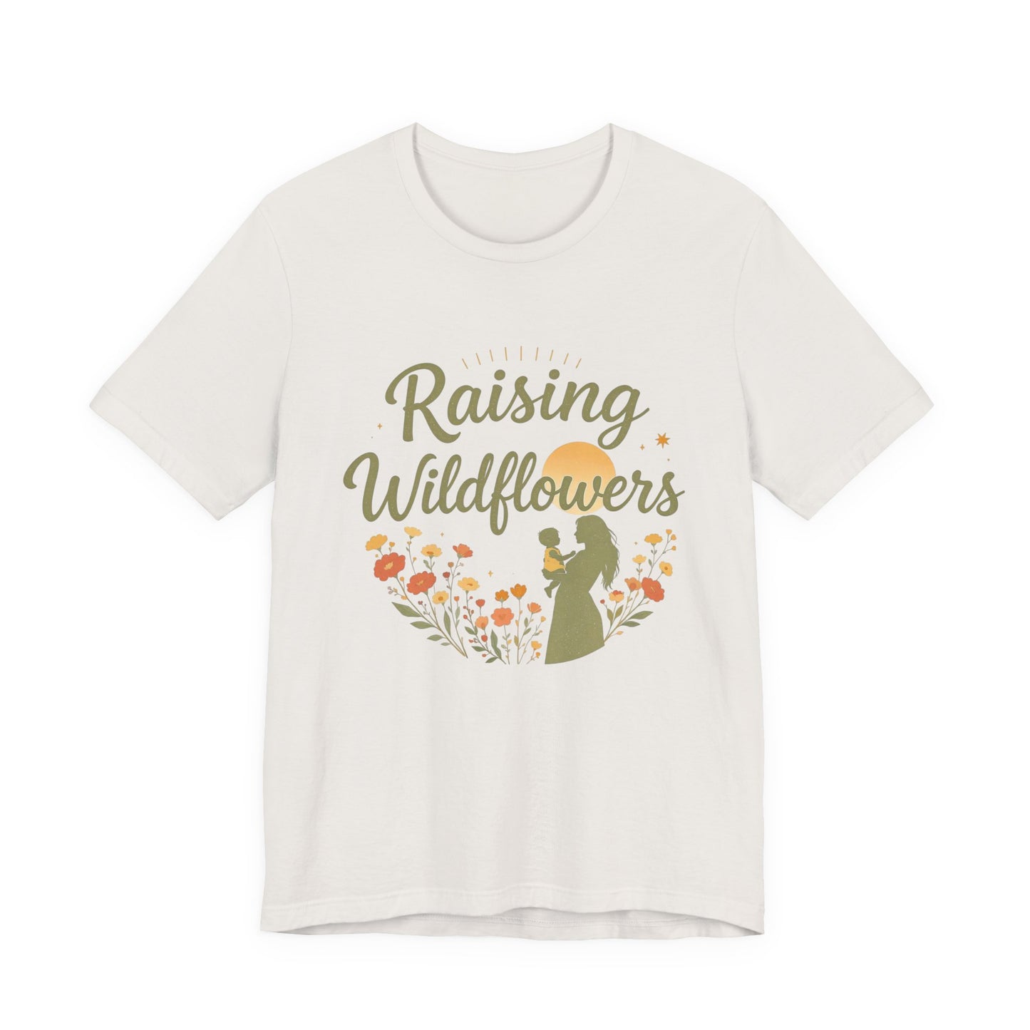 Raising Wildflowers Tee, Unisex Flower Graphic Shirt, Nature Lover Gift, Mother's Day Apparel, Casual Spring Top