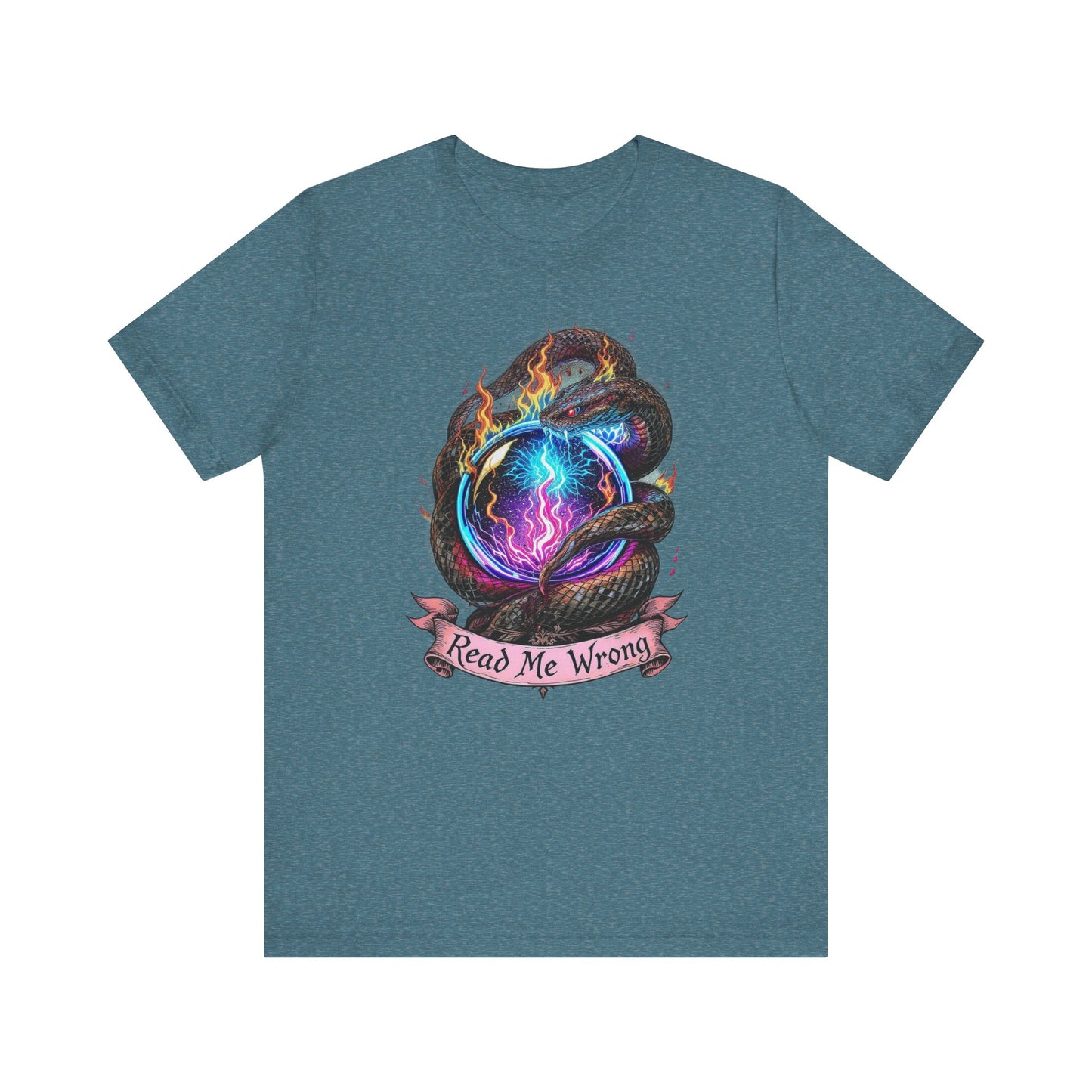 Mystical Short Sleeve Tee, Reading Humor Shirt, Fantasy Graphic T-Shirt, Gift for Book Lovers, Unique Casual Wear, Unisex Apparel