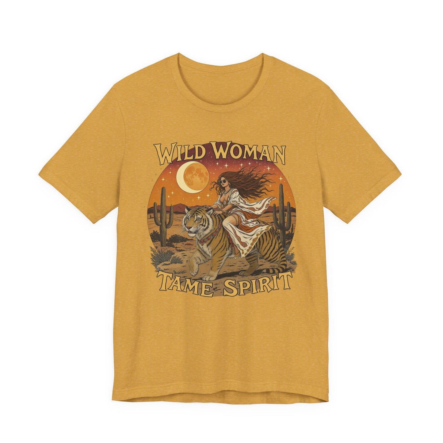 Wild Woman Tee | Bohemian Graphic Shirt for Adventurers, Casual Wear, Gift for Her, Festival Style, Nature Lover's Top