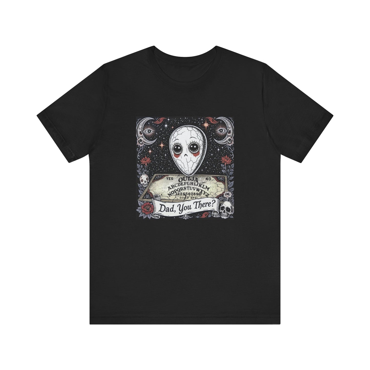 Dead Dad Humor Tee, Quirky Graphic T-Shirt for Emotionally Damaged People, Unisex Casual Wear, Unique Design