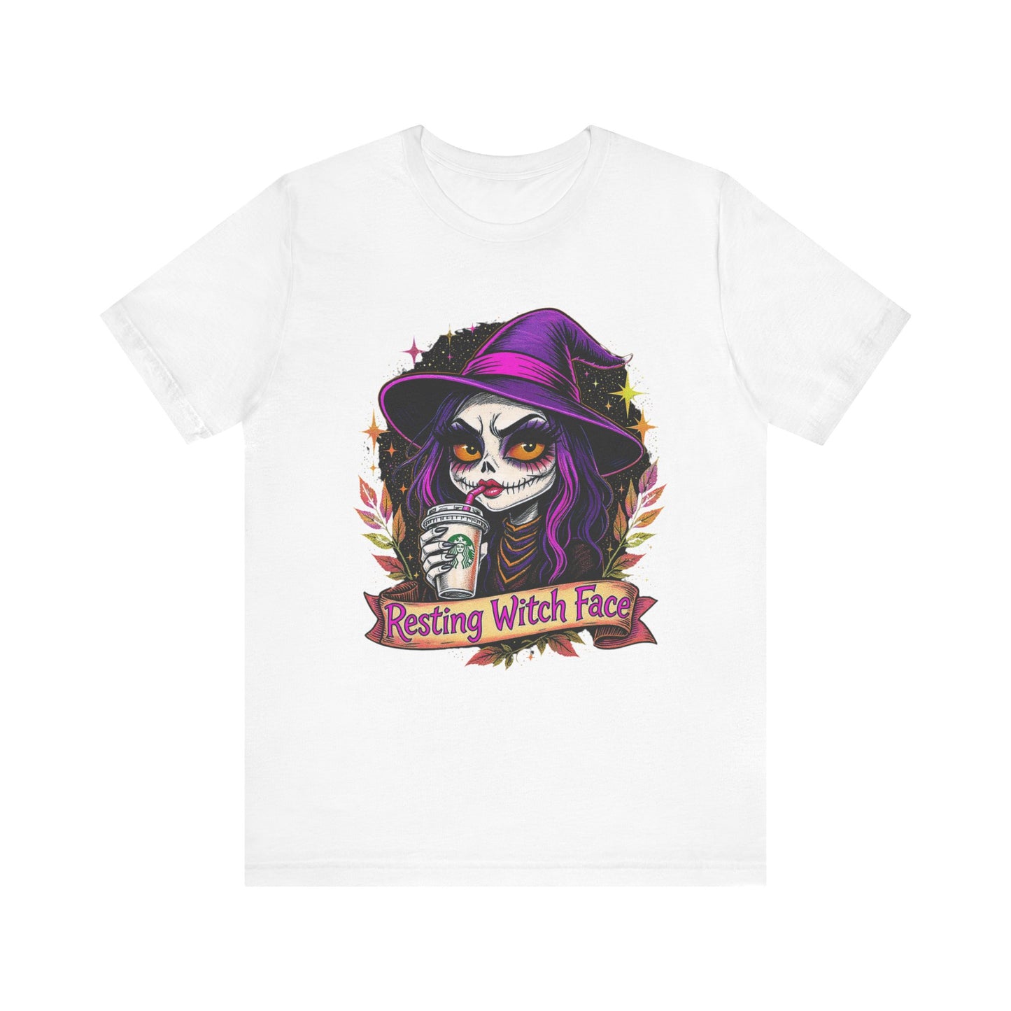 Resting Witch Face Unisex Jersey Tee | Cute Halloween Shirt, Spooky Graphic Tee, Witchy Apparel, Gift for Her, Fall Fashion