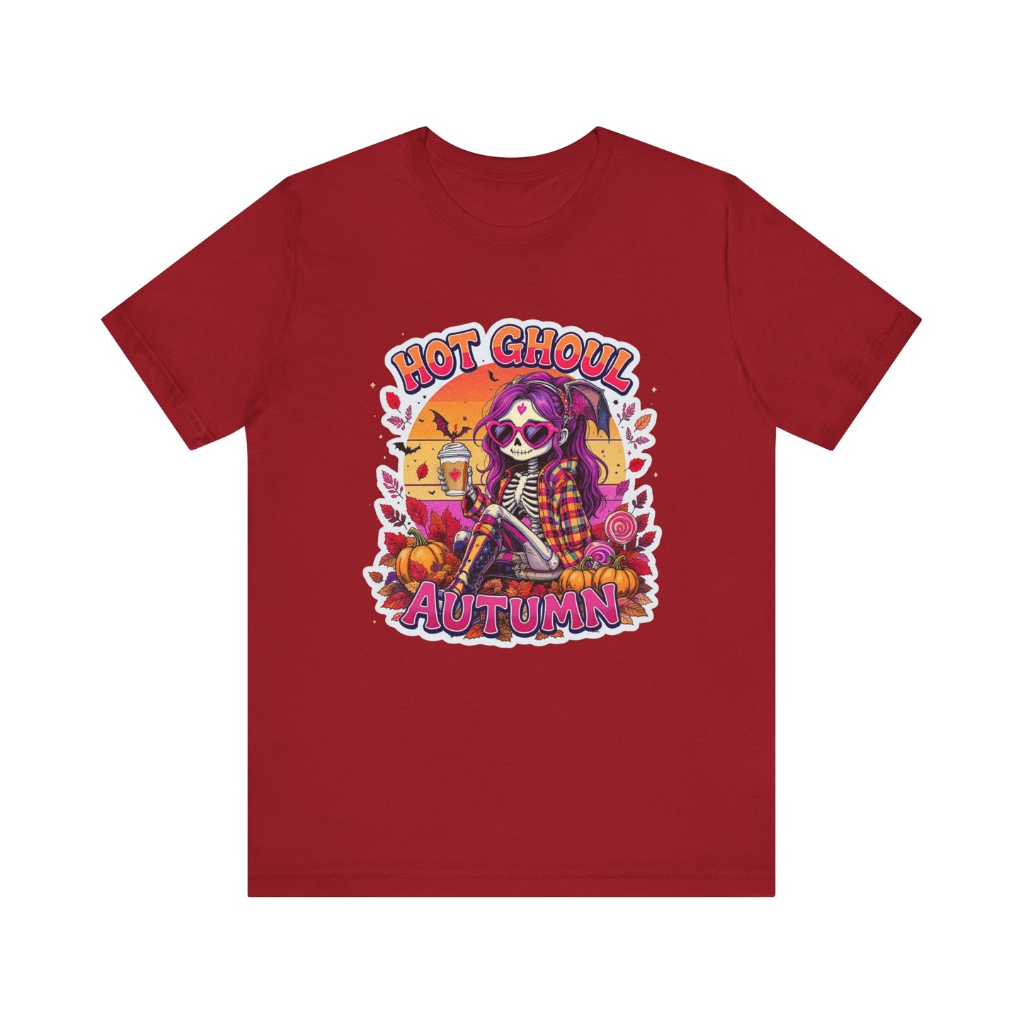 Autumn-Themed Graphic Tee for Spooky Season, Halloween Shirt, Cozy Fall Top, Gift for Ghoul Lovers, Unique Pumpkin Tee