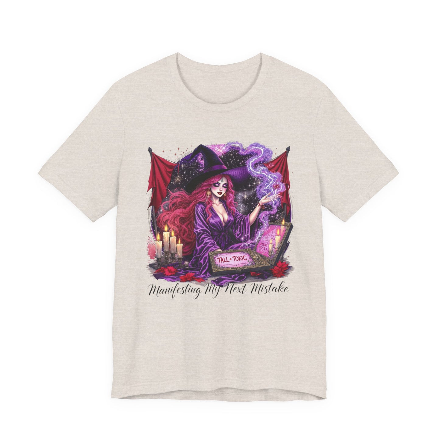 Witchy Manifestation Tee, Unisex Witch T-Shirt, Cute Graphic Tee, Magic Lover Gift, Halloween Shirt, Spiritual Fashion