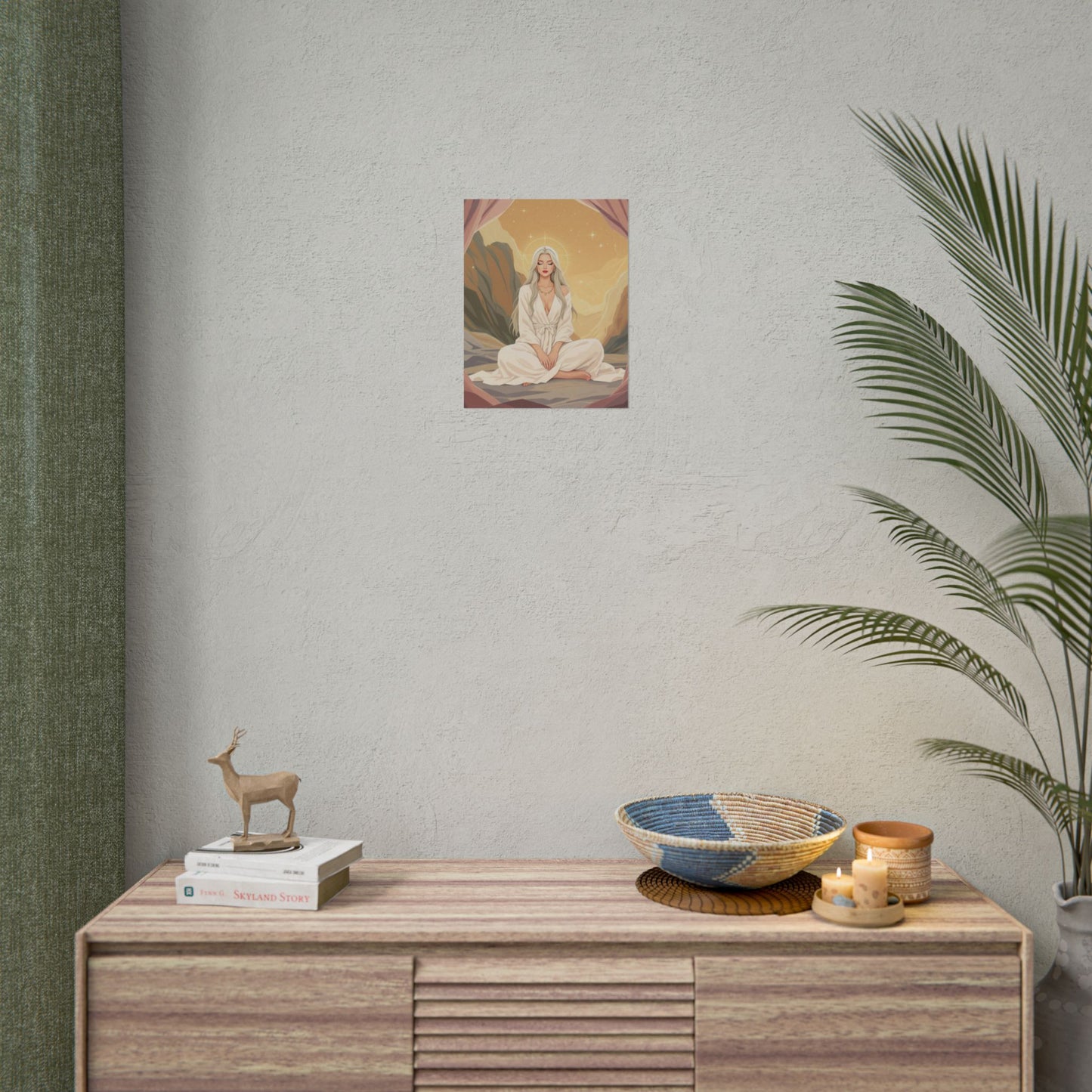 Spiritual Art Print, Meditation Poster, Wall Decor, Boho Home Decor, Zen Art, Gift for Her