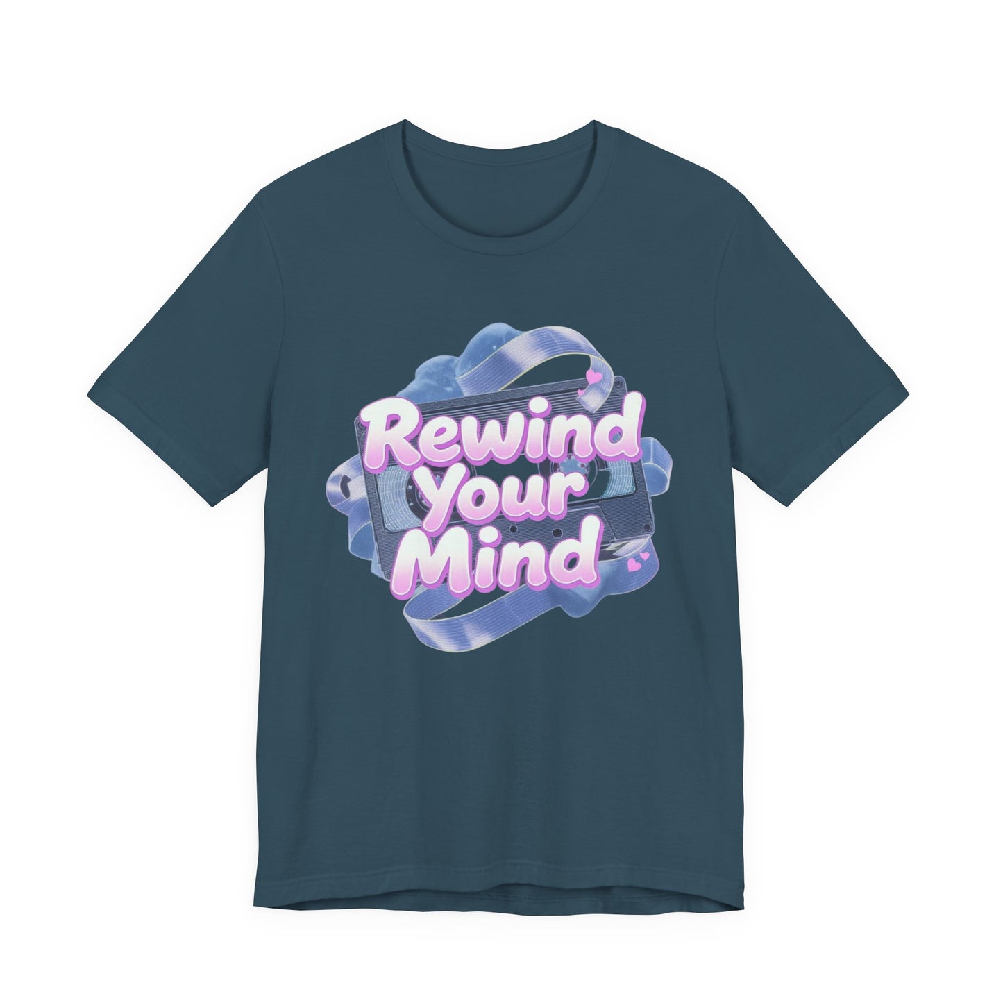 Mindful Vibes Unisex T-Shirt, Rewind Your Mind Tee, Relaxed Graphic Tee, Gift for Mental Health Awareness, Casual Wear for All Occasions