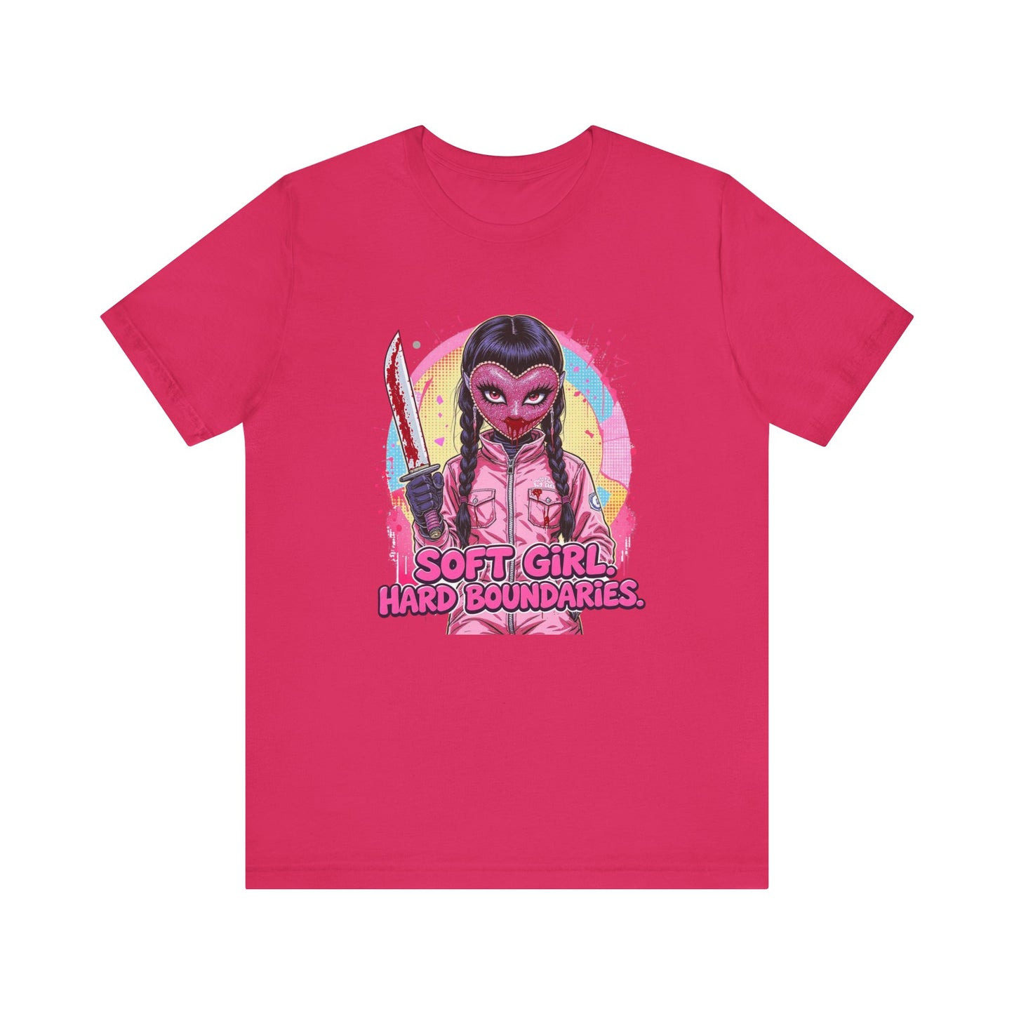 Soft Girl Hard Boundaries Graphic Tee, Casual T-Shirt, Unisex Top, Statement Shirt, Gift for Her, Trendy Feminist Apparel