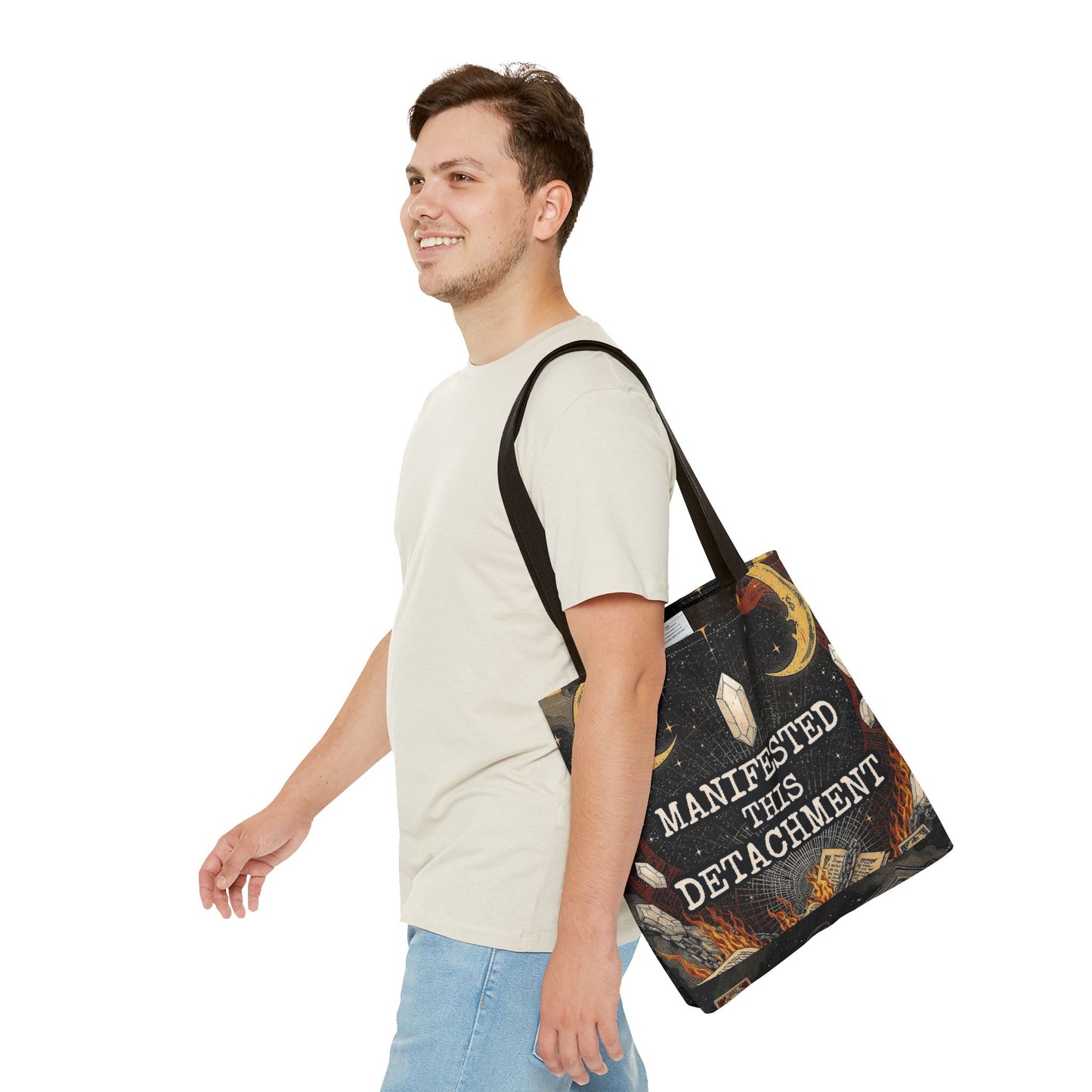 Mystical Manifestation Tote Bag, Boho Tote, Witchy Tote, Spiritual Bag, Gift for Him/Her, Everyday Carryall
