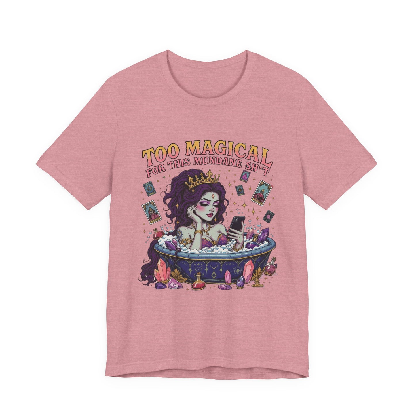 Too Magical Unisex Tee - Playful Graphic Shirt, Perfect for Parties, Witches, Halloween, Gift for Her, Casual Wear, Jade Style