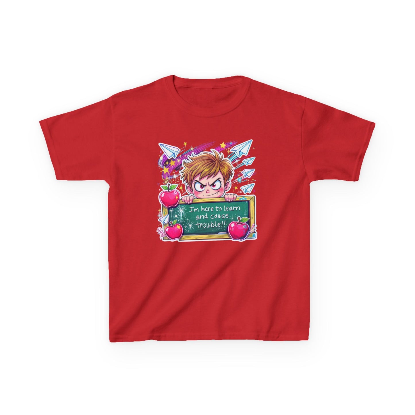 Kids Cotton Tee with Fun Design - Perfect for School Spirit, Birthdays, Playdates, Gifts, Everyday Wear