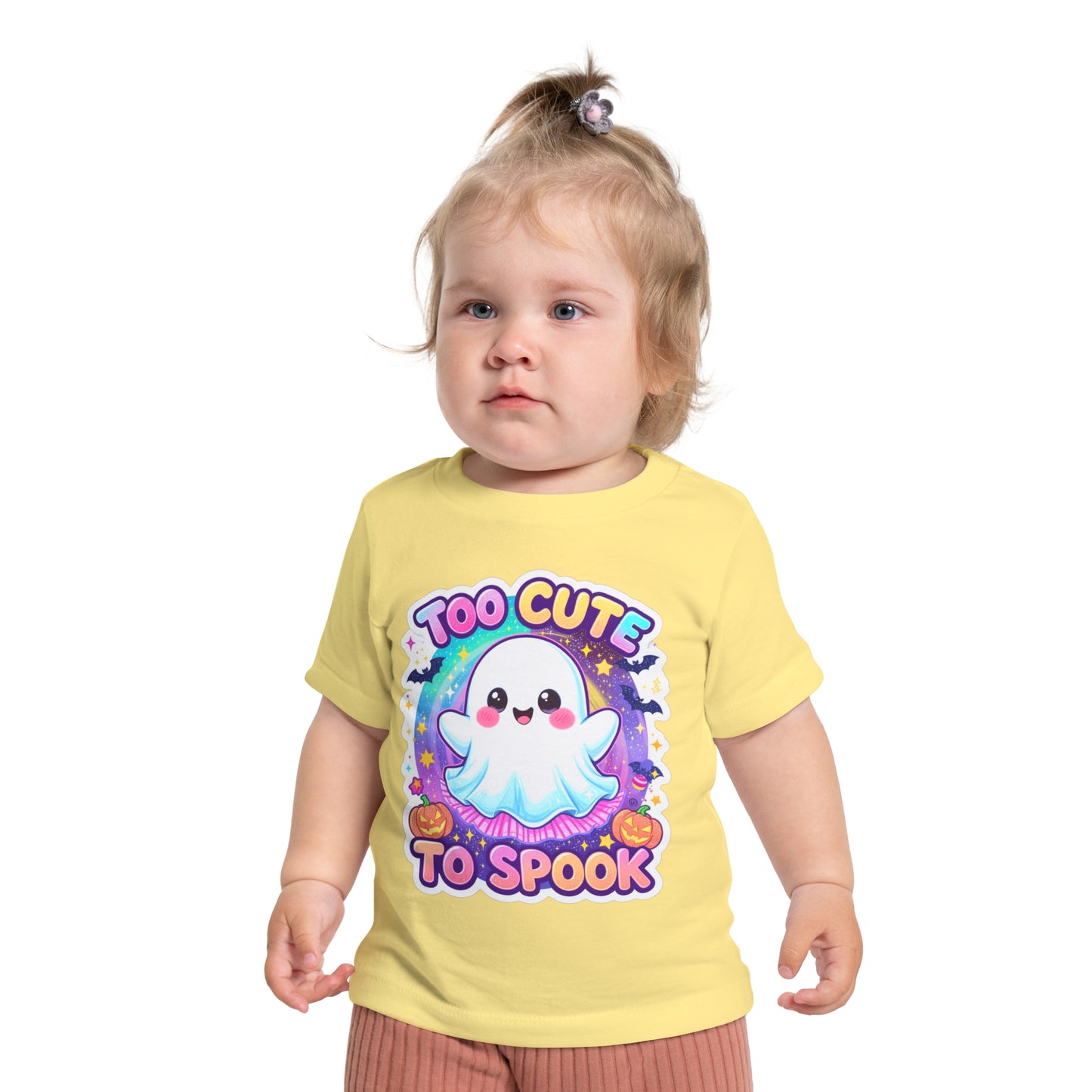 Too Cute to Spook Baby T-Shirt, Halloween Baby Shirt, Ghost Design Top, Toddler Costume Tee, Cute Kids Halloween Apparel